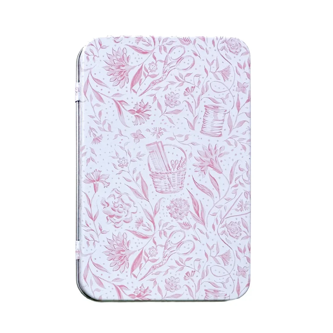 Penny-Linn-Pink-Needlepoint-Print-Magnetic-Tin.webp