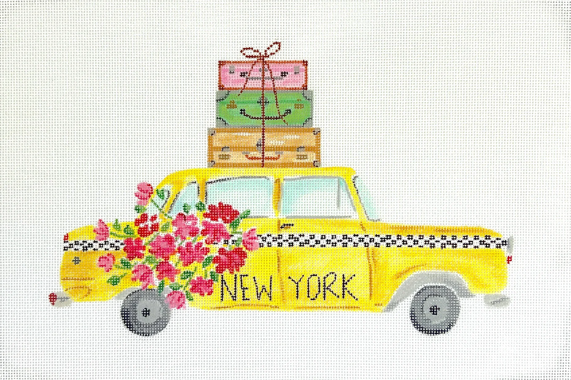 New York Yellow Cab with Flowers