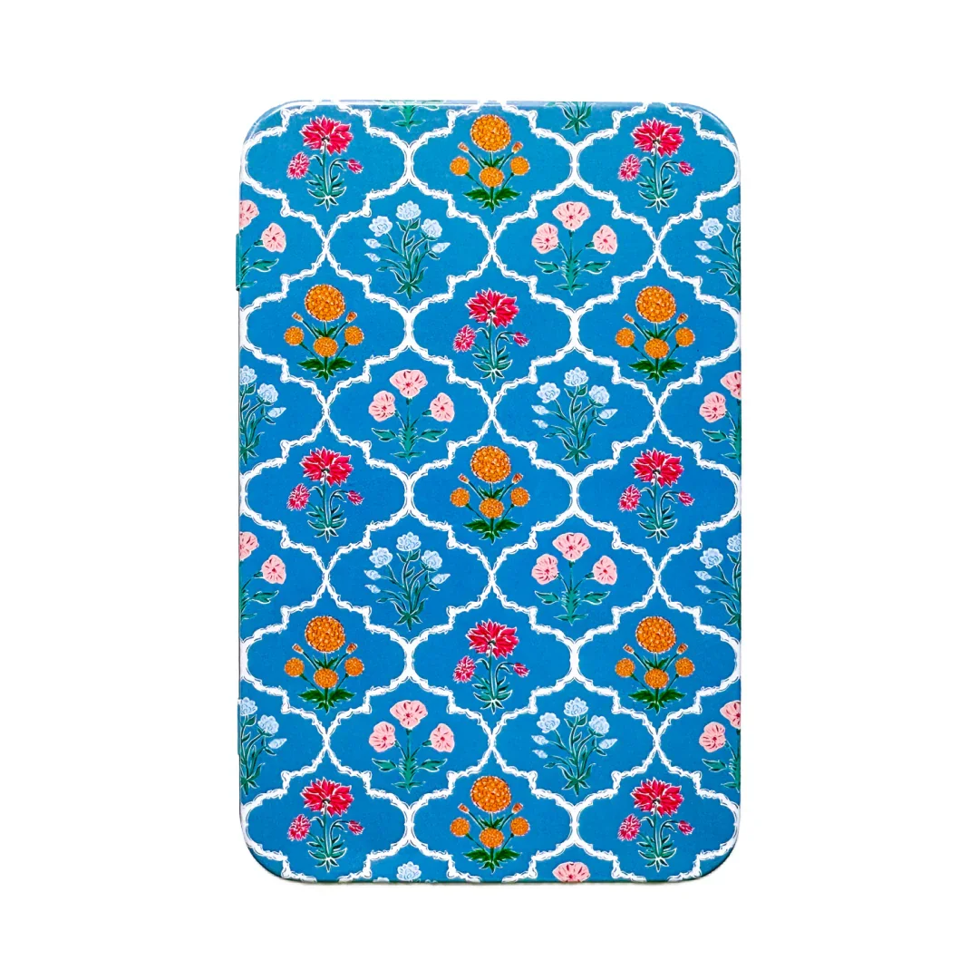 Penny-Linn-Designs-Tin-Bow-with-Magnet-Block-Print-Florals-Blue.webp