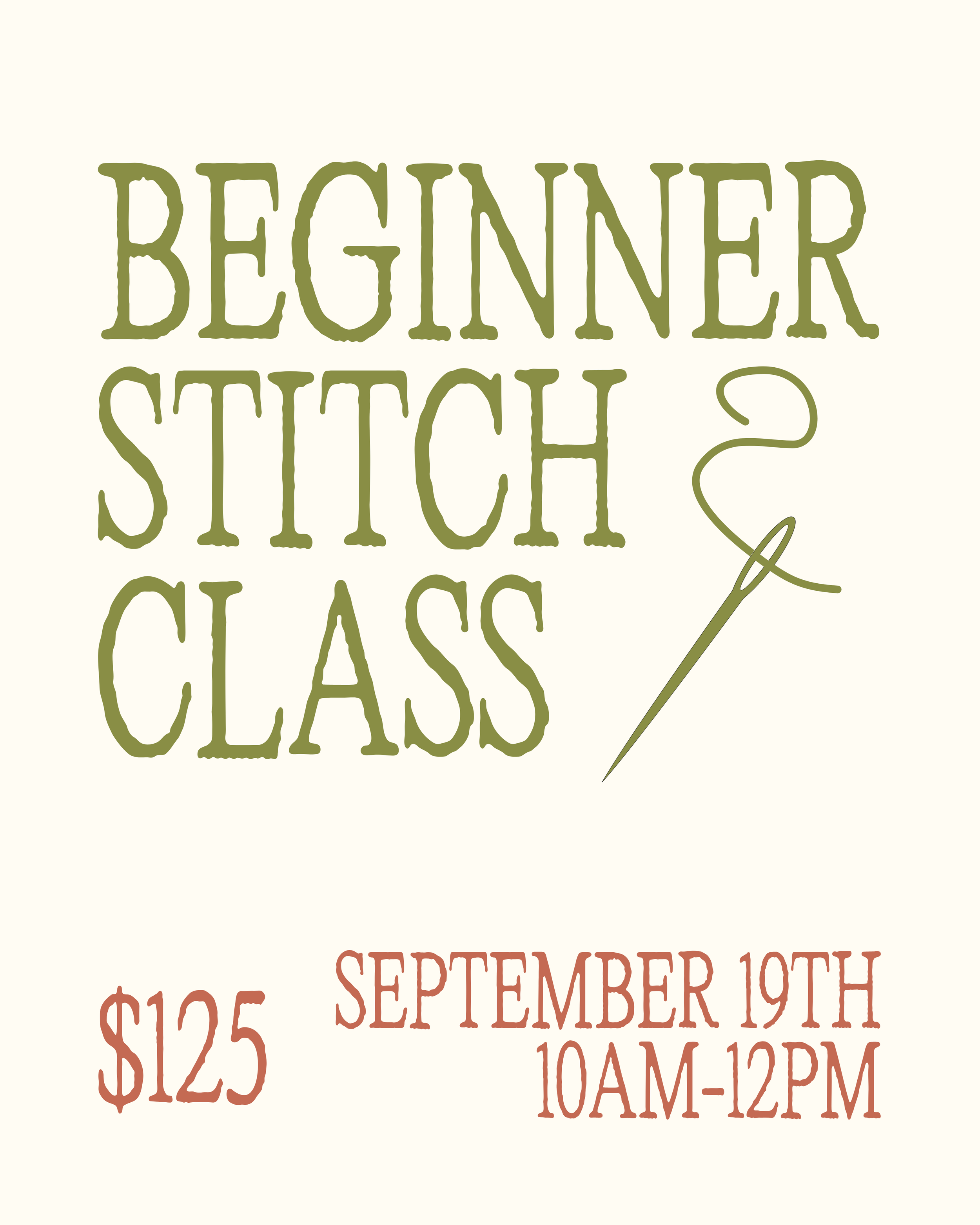 Beginner Stitch Class | September 19th