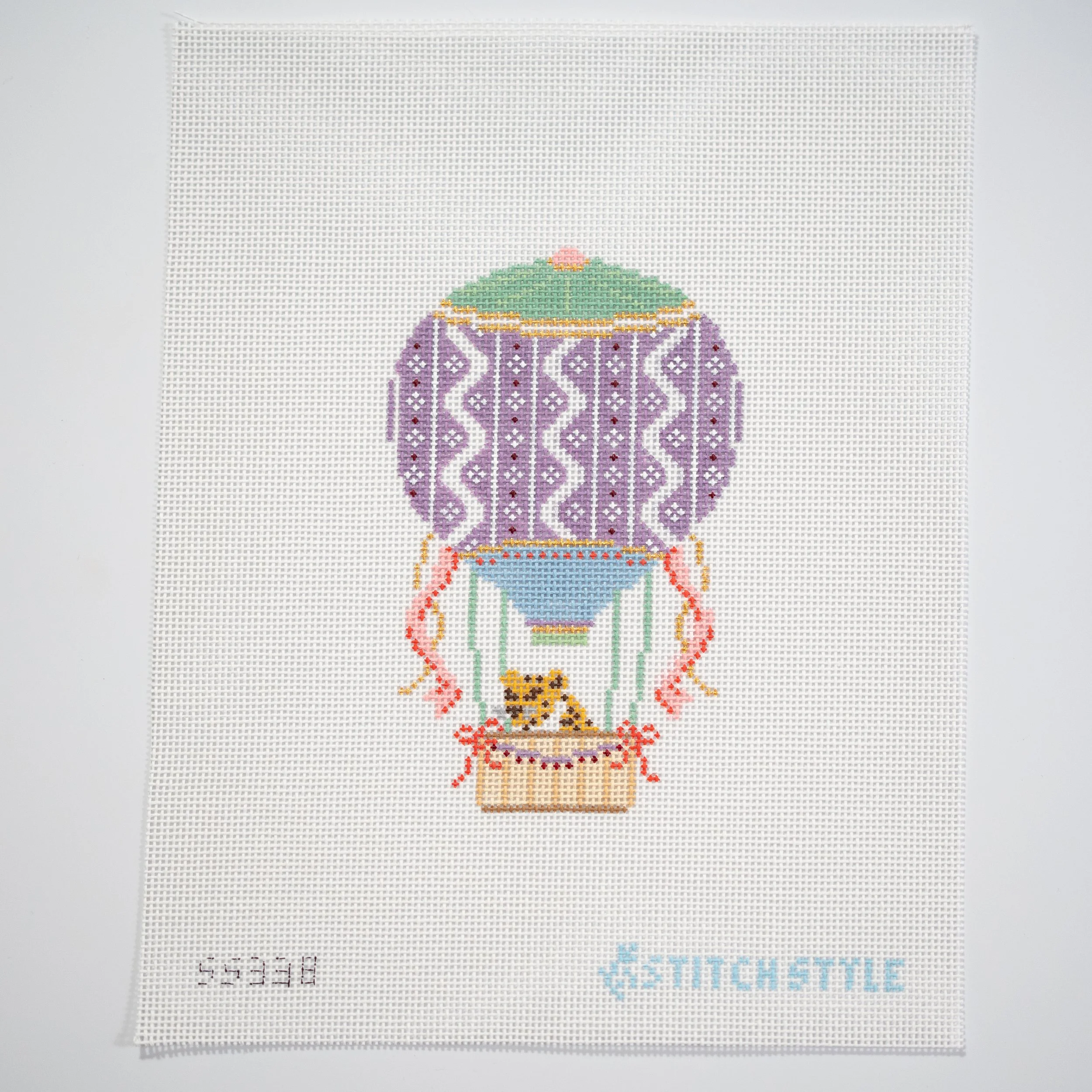 Purple & Pink Hot Air Balloon with Leopard