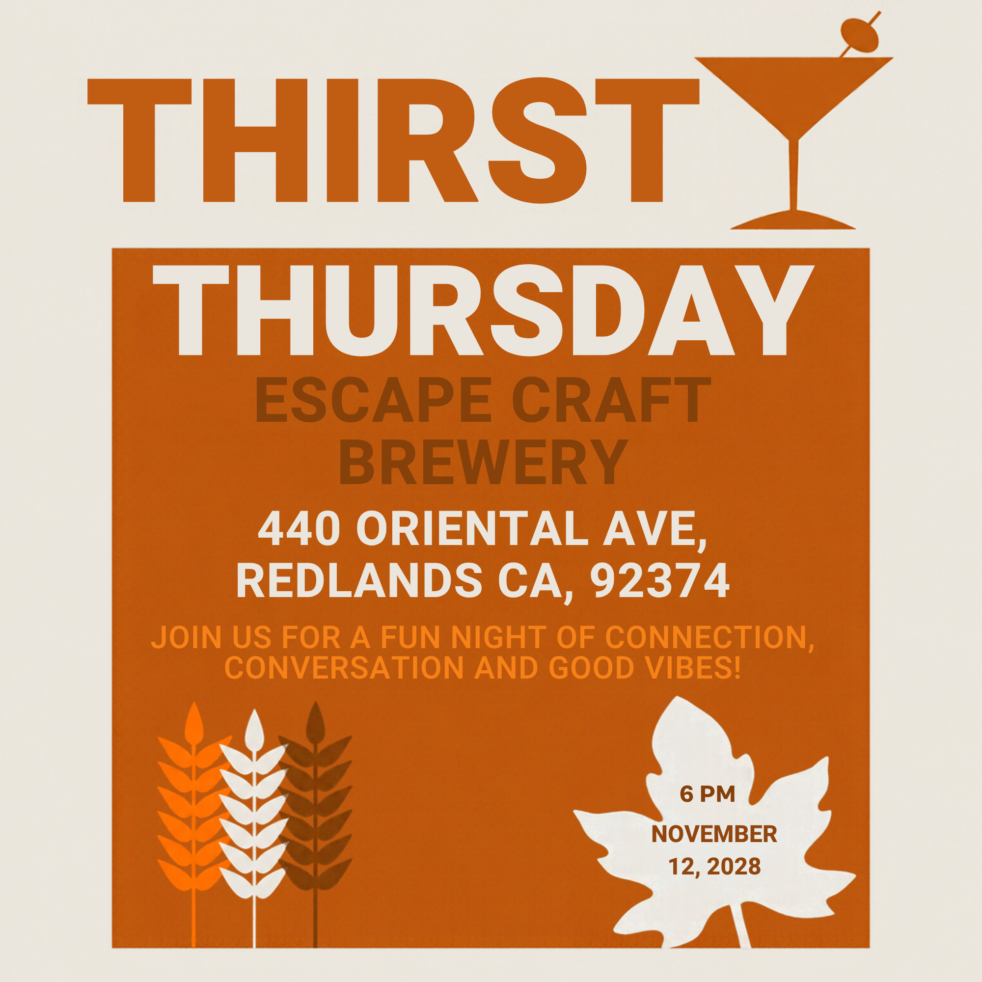 Thirsty Thursday - November