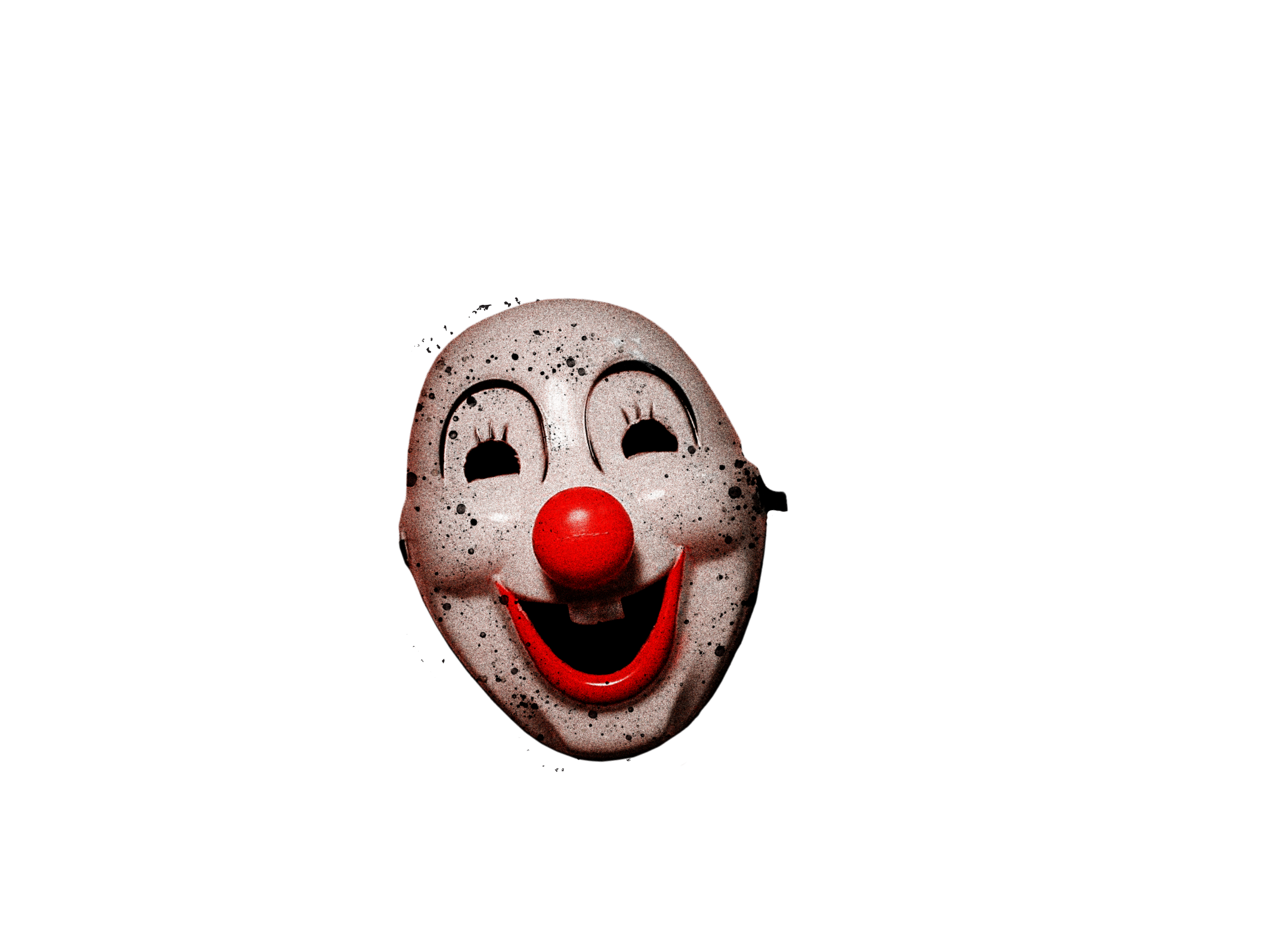 System Of A Clown Logo - Rectangle, White on Transparent