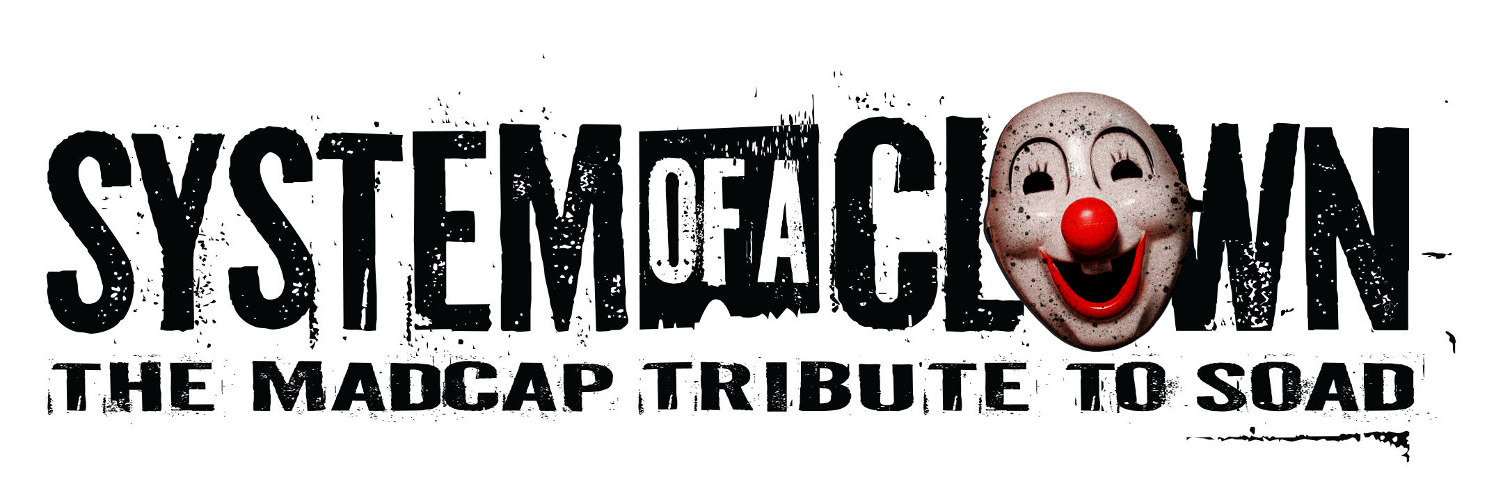 System Of A Clown Logo - Horizontal, Black on Transparent