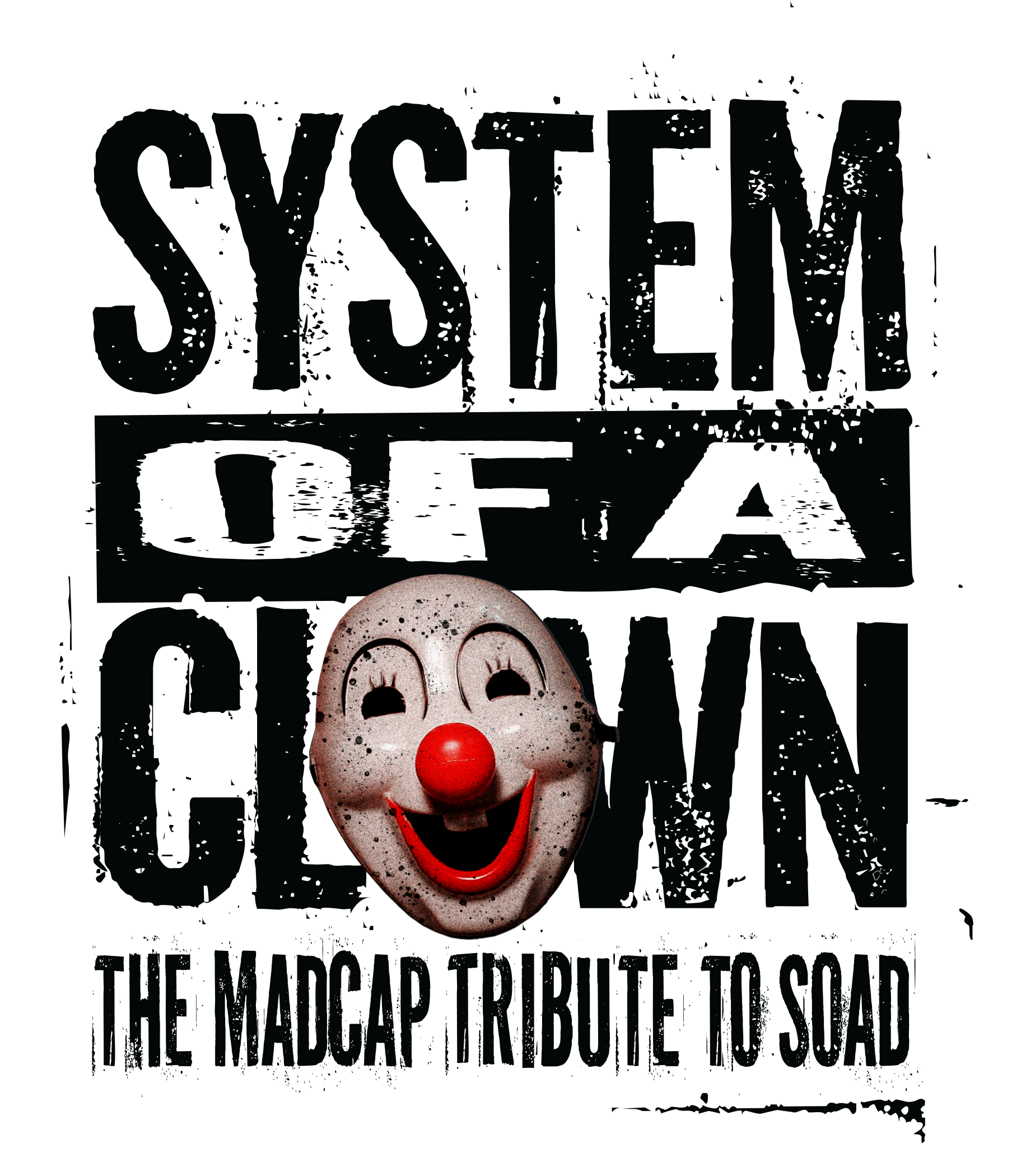System Of A Clown Logo - Square, Black on Transparent