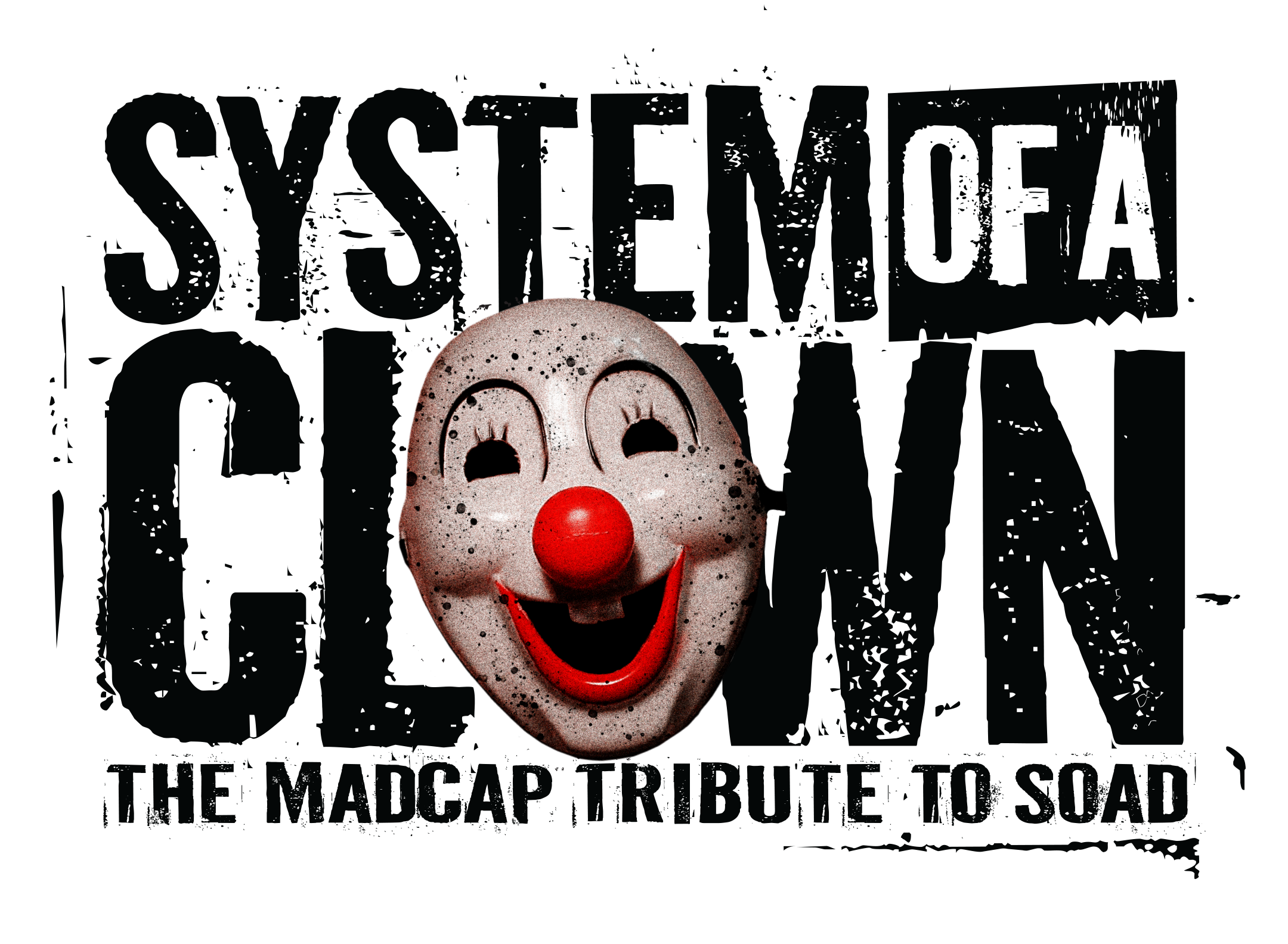System Of A Clown Logo - Rectangle, Black on Transparent