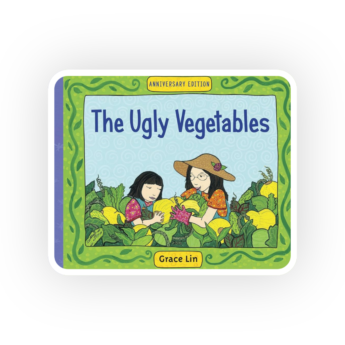  The Ugly Vegetables  by Grace Lin tells the story of a young Chinese-American girl wishes for a garden of bright flowers like her neighbors instead of one full of ugly vegetables.