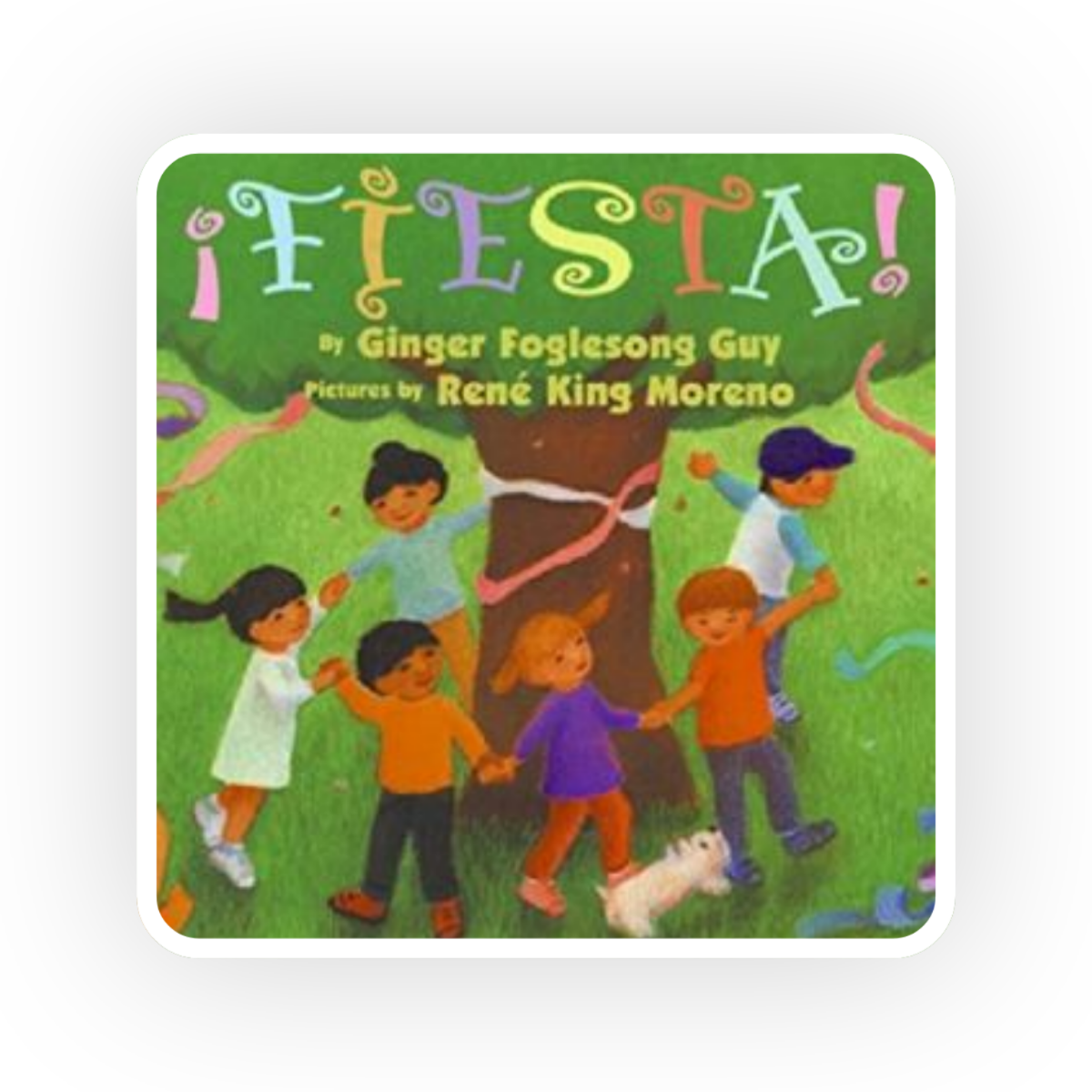  Fiesta  by Ginger Foglesong Guy is a colorful bilingual counting book follows children as they prepare for a birthday party.
