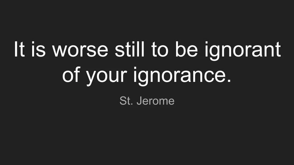 Cultivated Ignorance