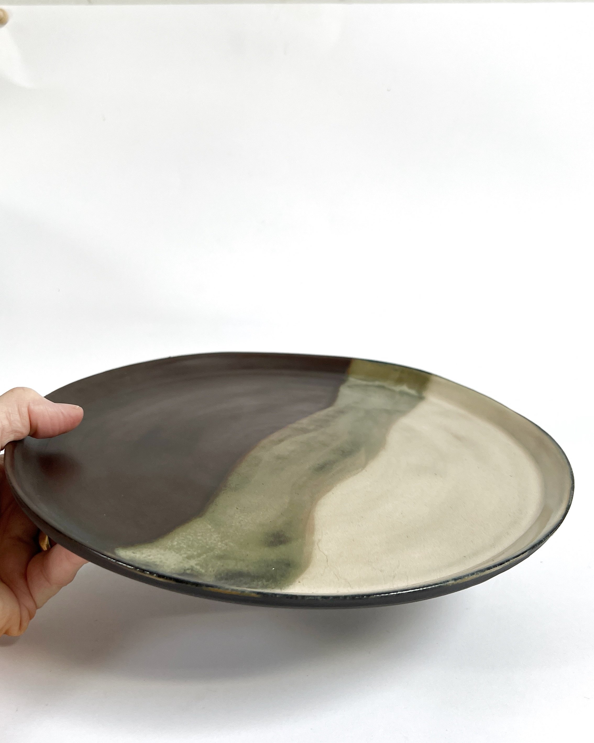 Ceramic Plate - Umber Glaze