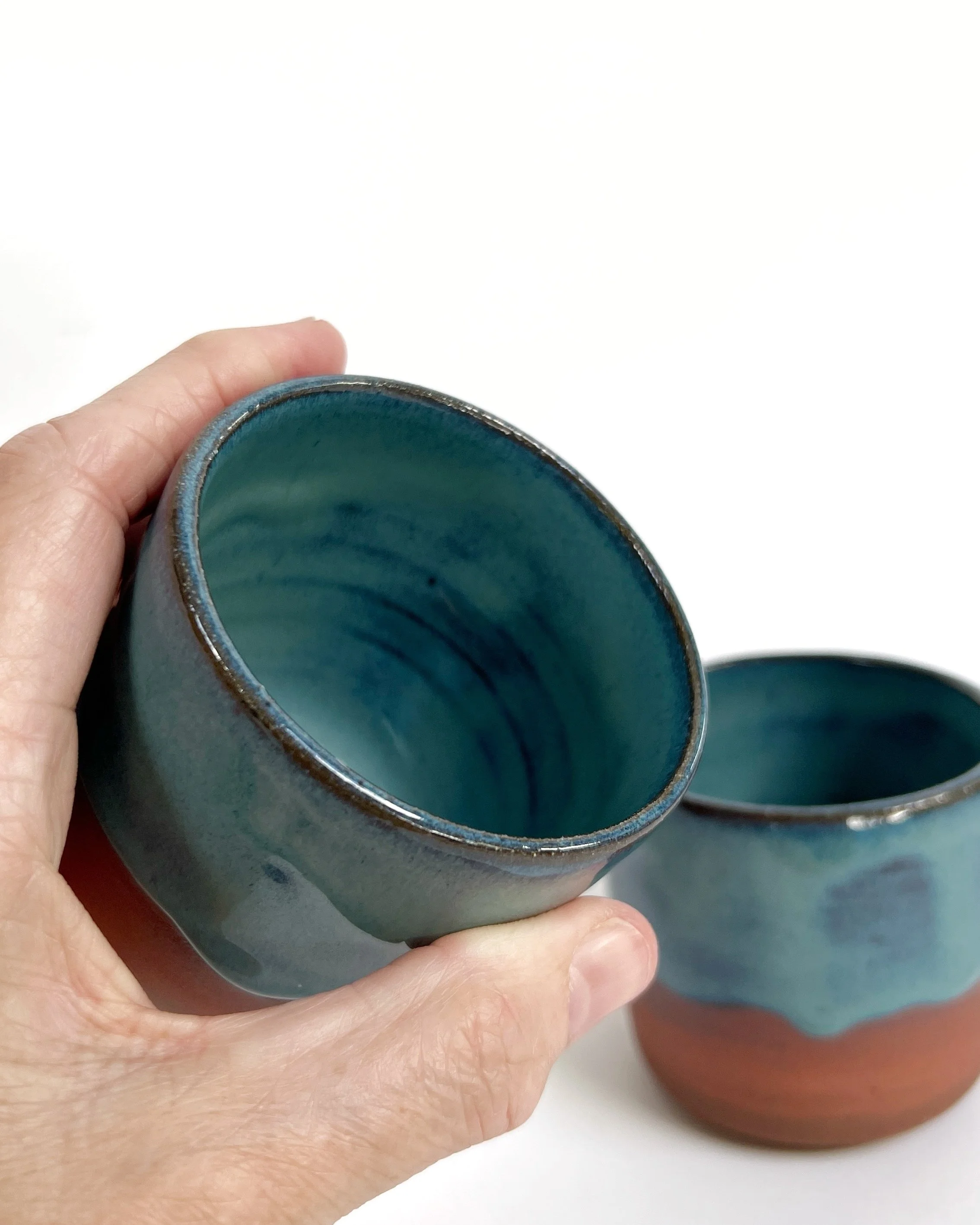 Yunomi Cup - Azure Glaze