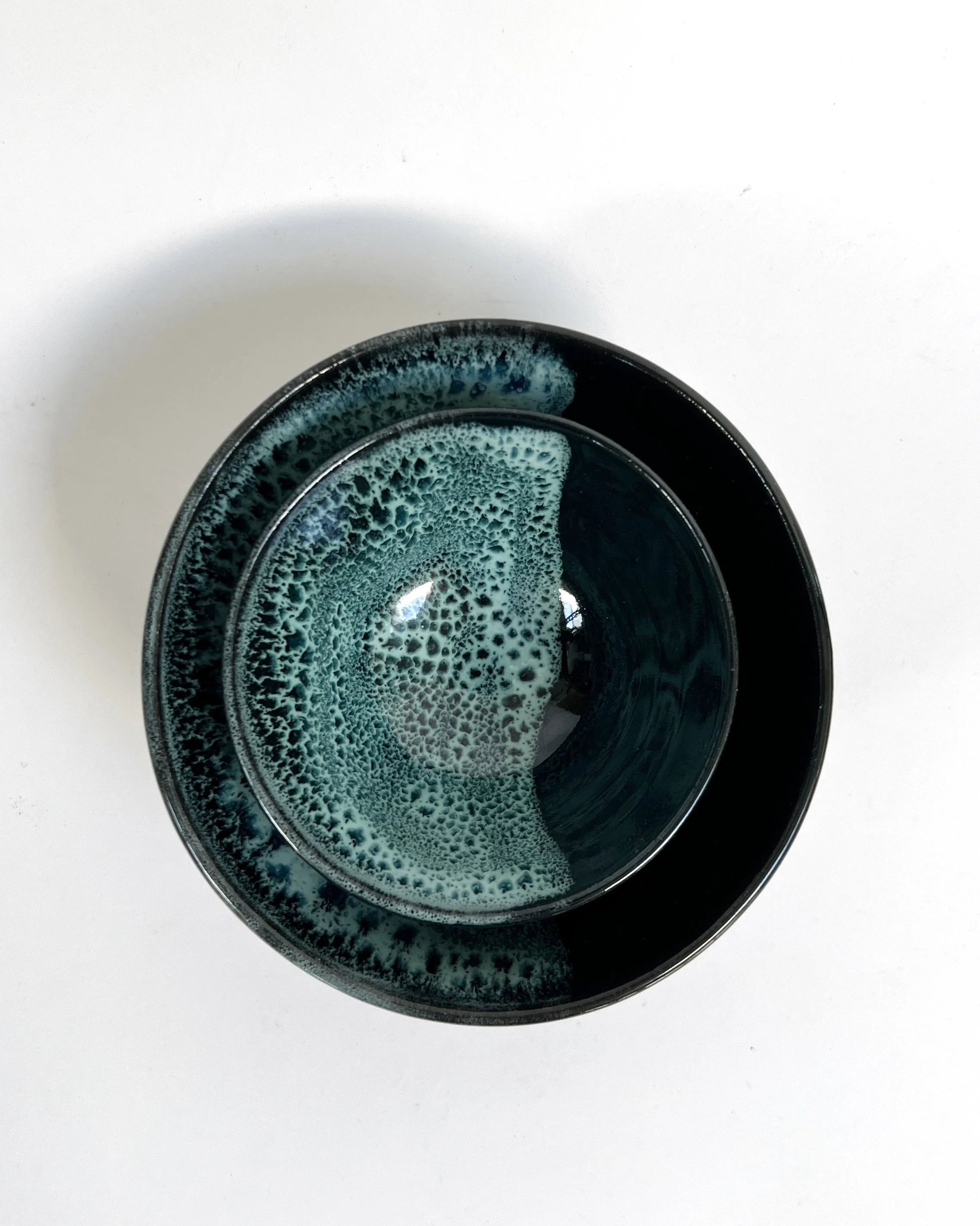 Small Ceramic Dipping/Trinket Dish - Drift Glaze