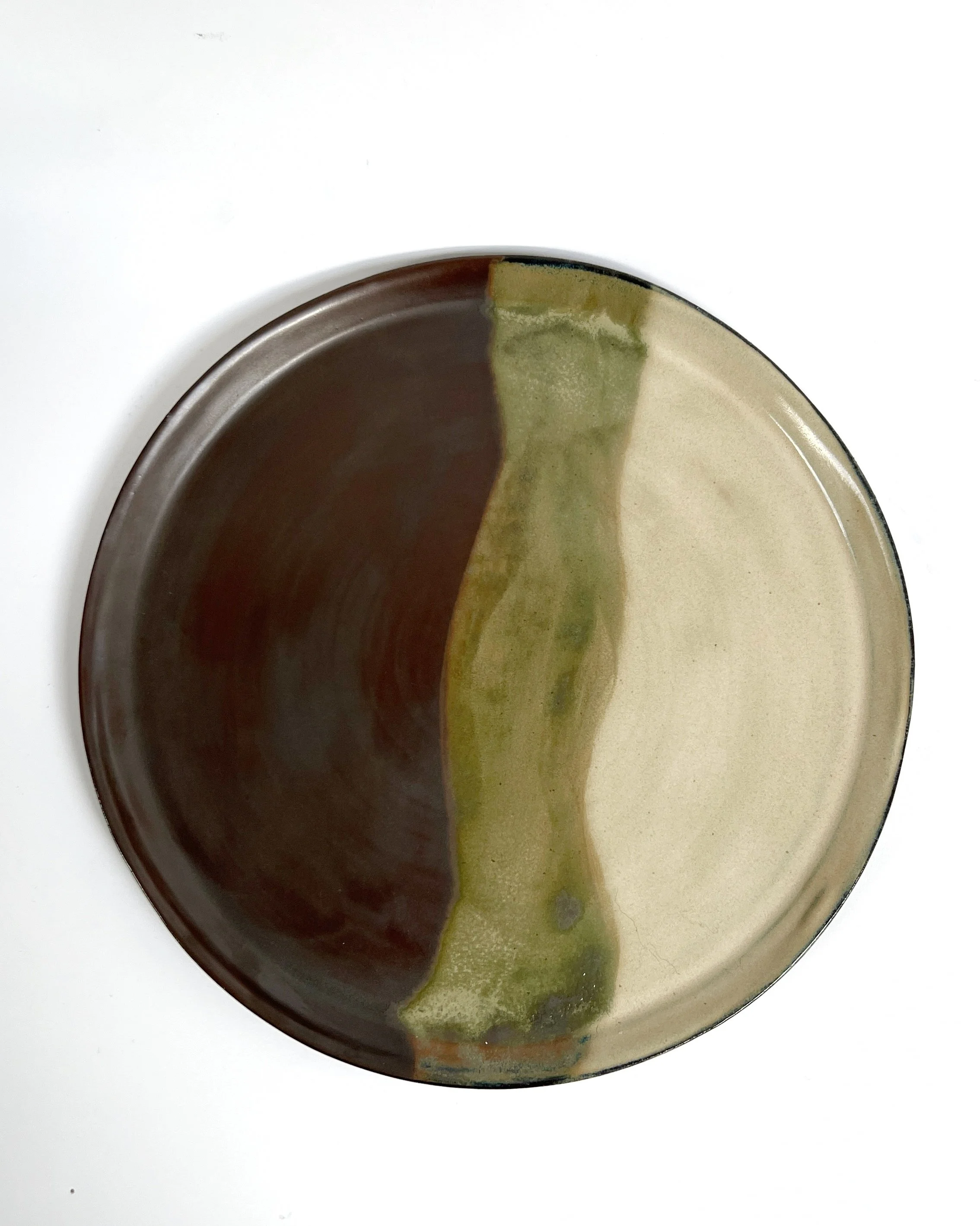 Ceramic Plate - Umber Glaze