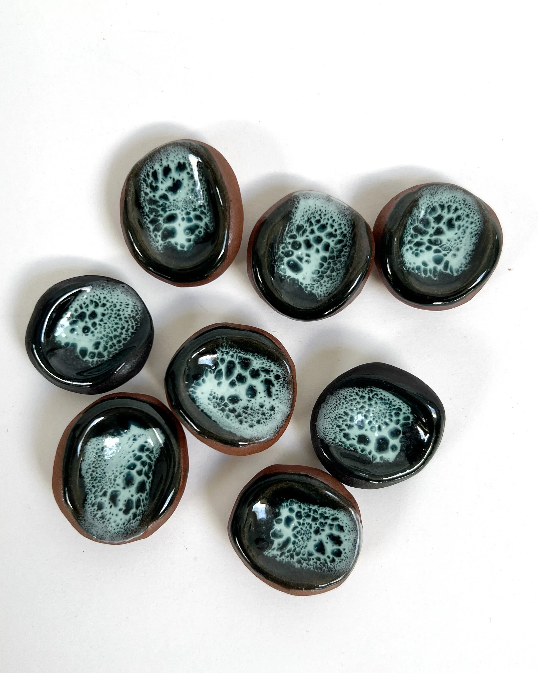 Worry Stones / Grounding Stones - Drift Glaze