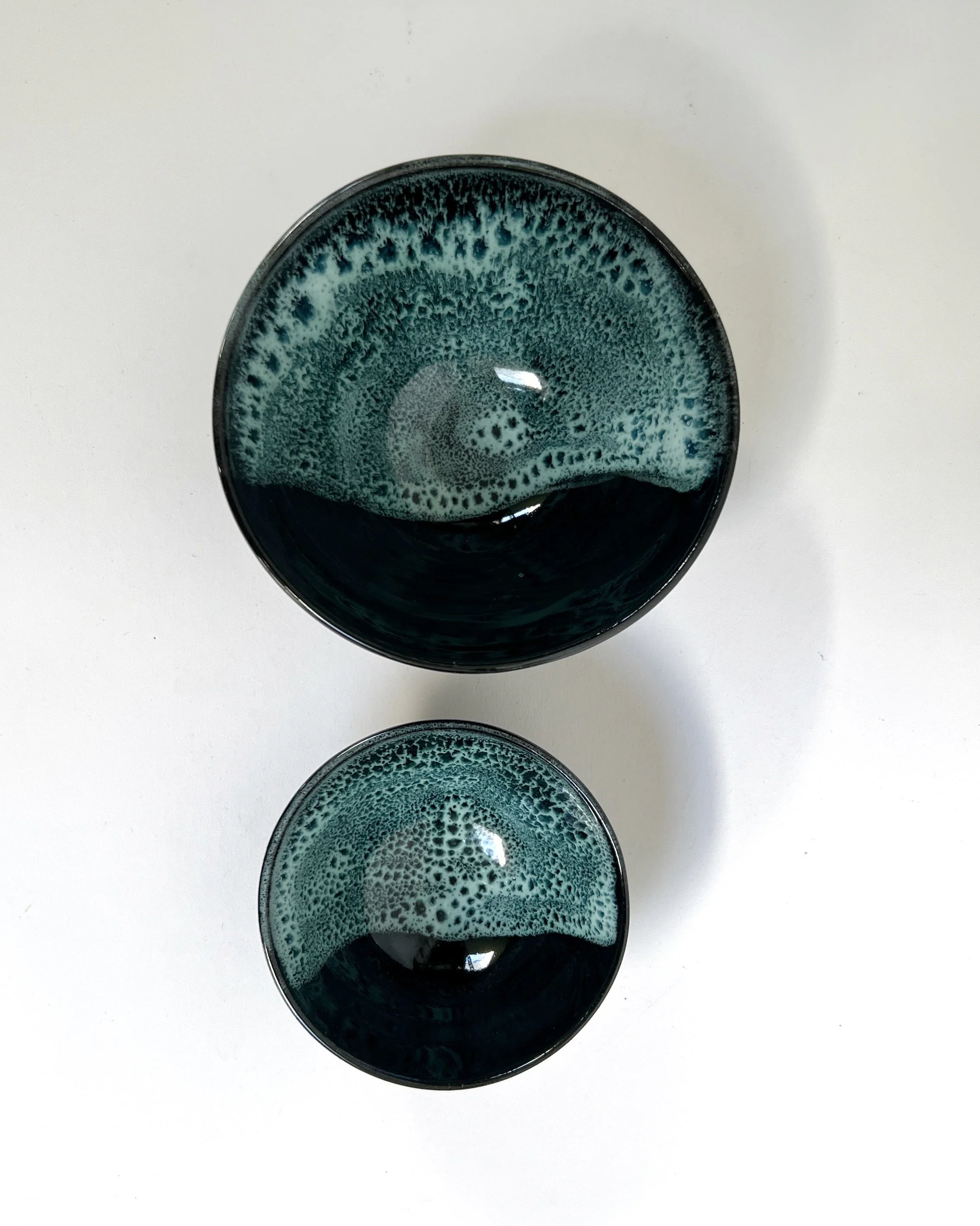 Small Ceramic Dipping/Trinket Dish - Drift Glaze