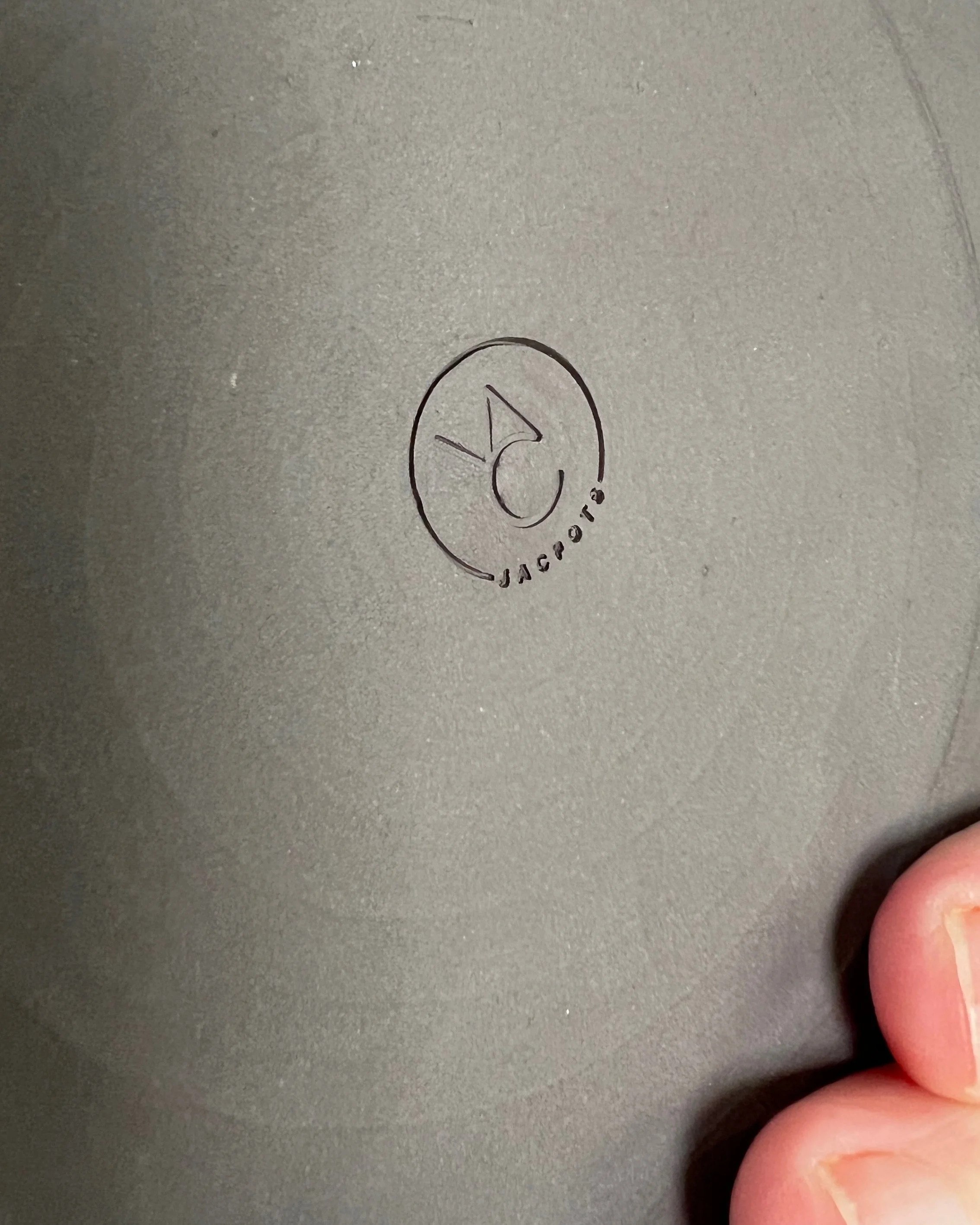 Ceramic Plate with JacPots logo