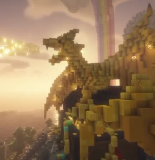 minecraft golden dragon