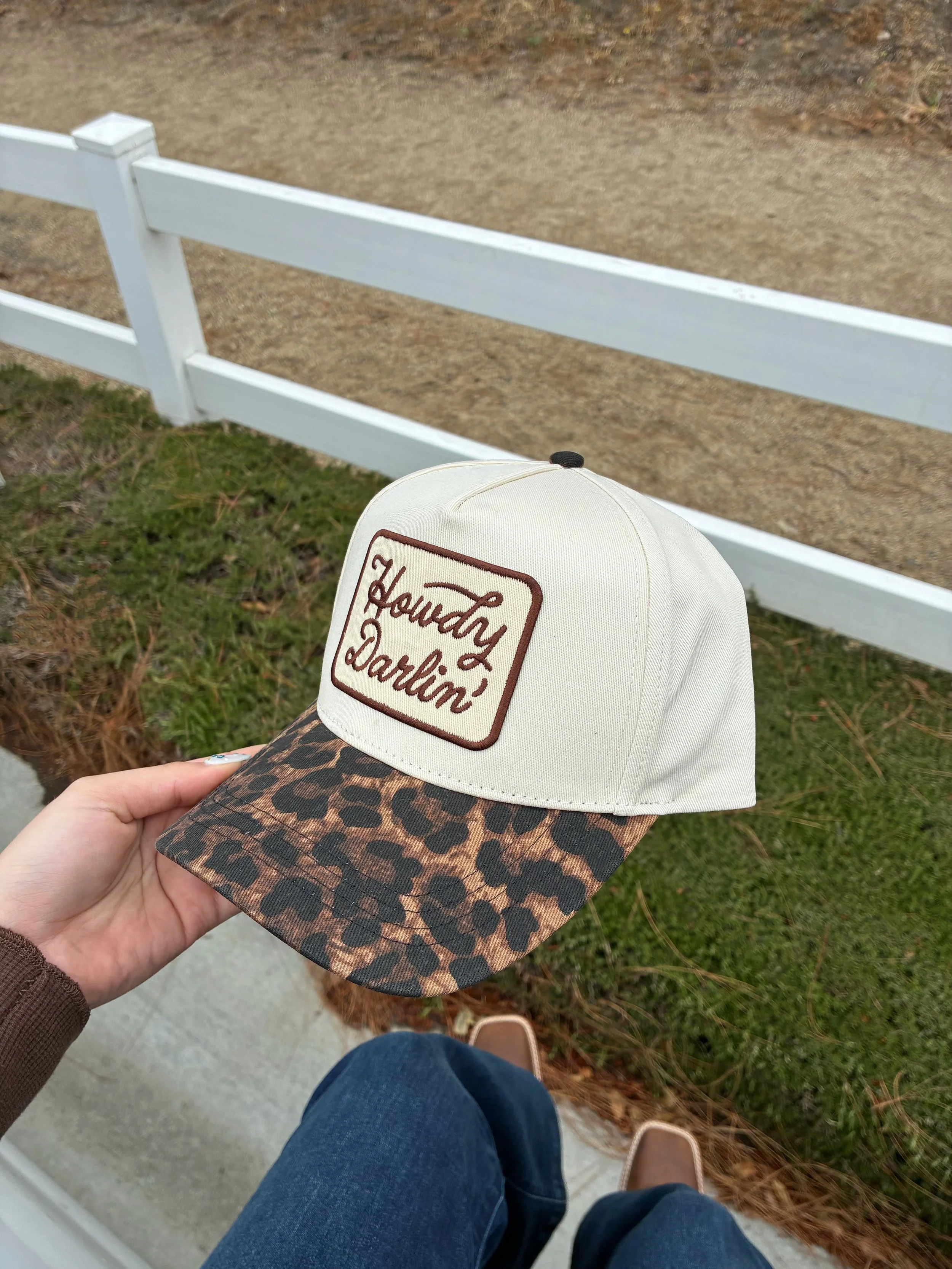 Howdy Darlin' Cheetah Trucker Hat