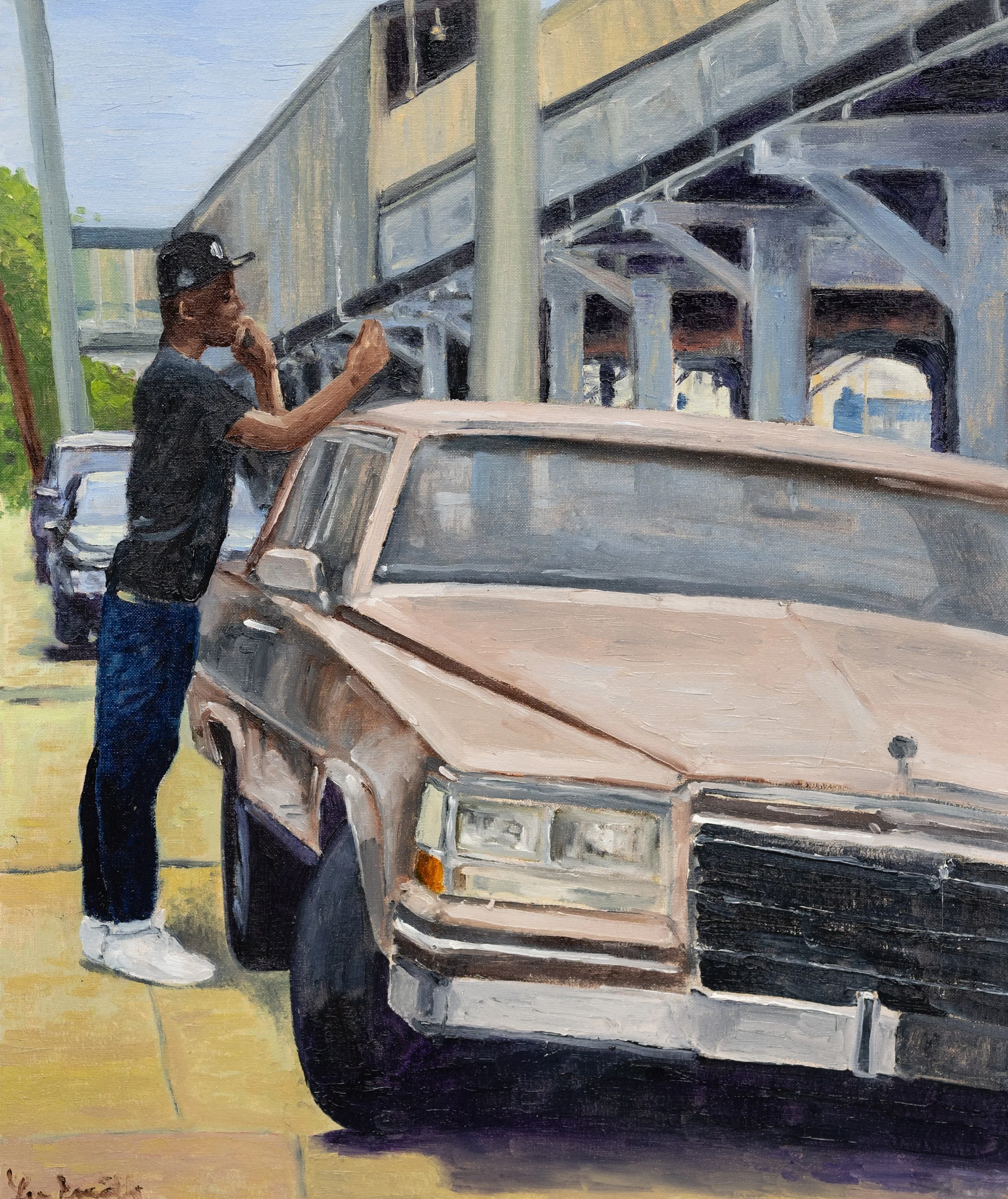 Atlantic Avenue - 2022, 20 x 24 Oil on canvas