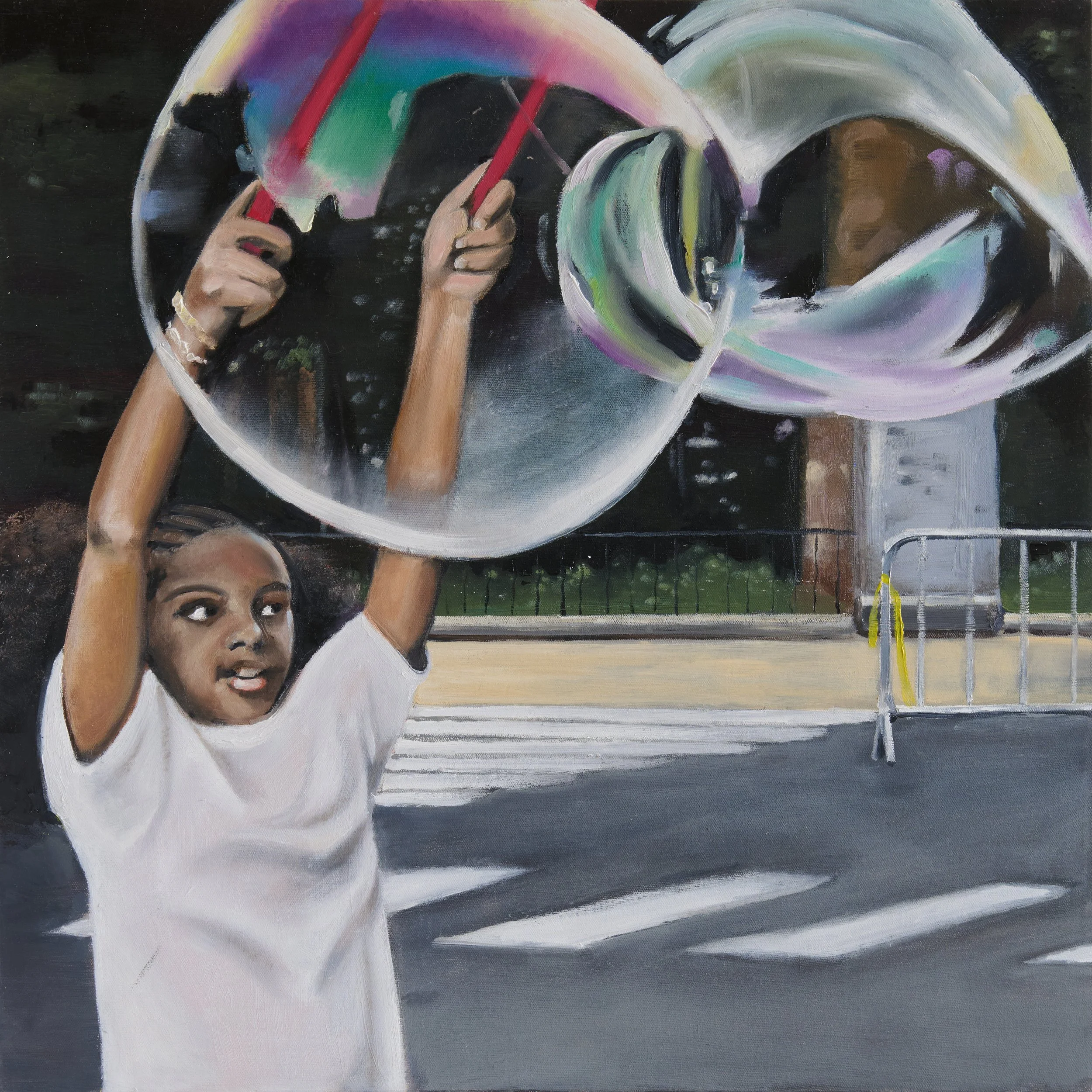 Inner City - 2025, 24 x 24 Oil on canvas