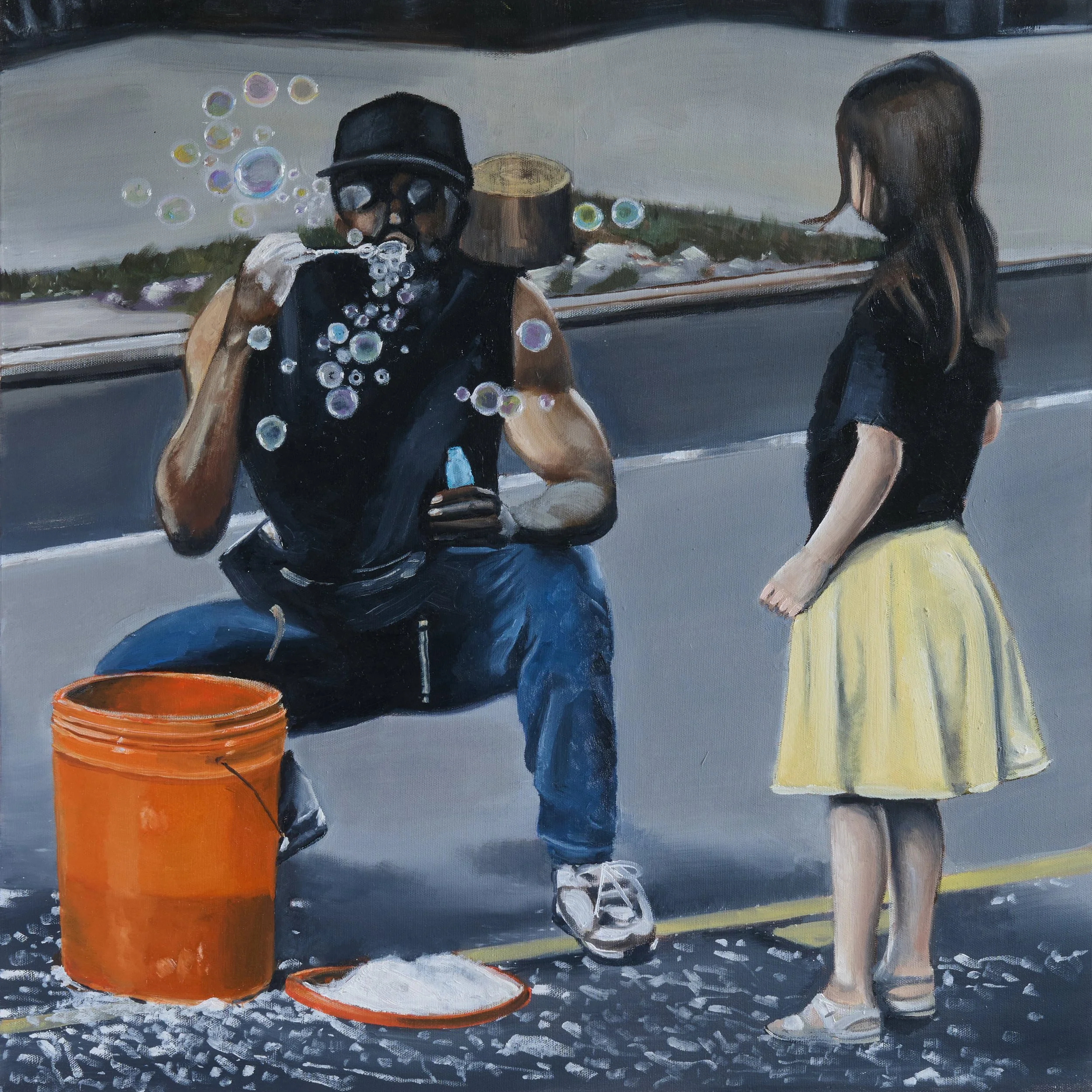 Connection - 2025, 24 x 24 Oil on canvas