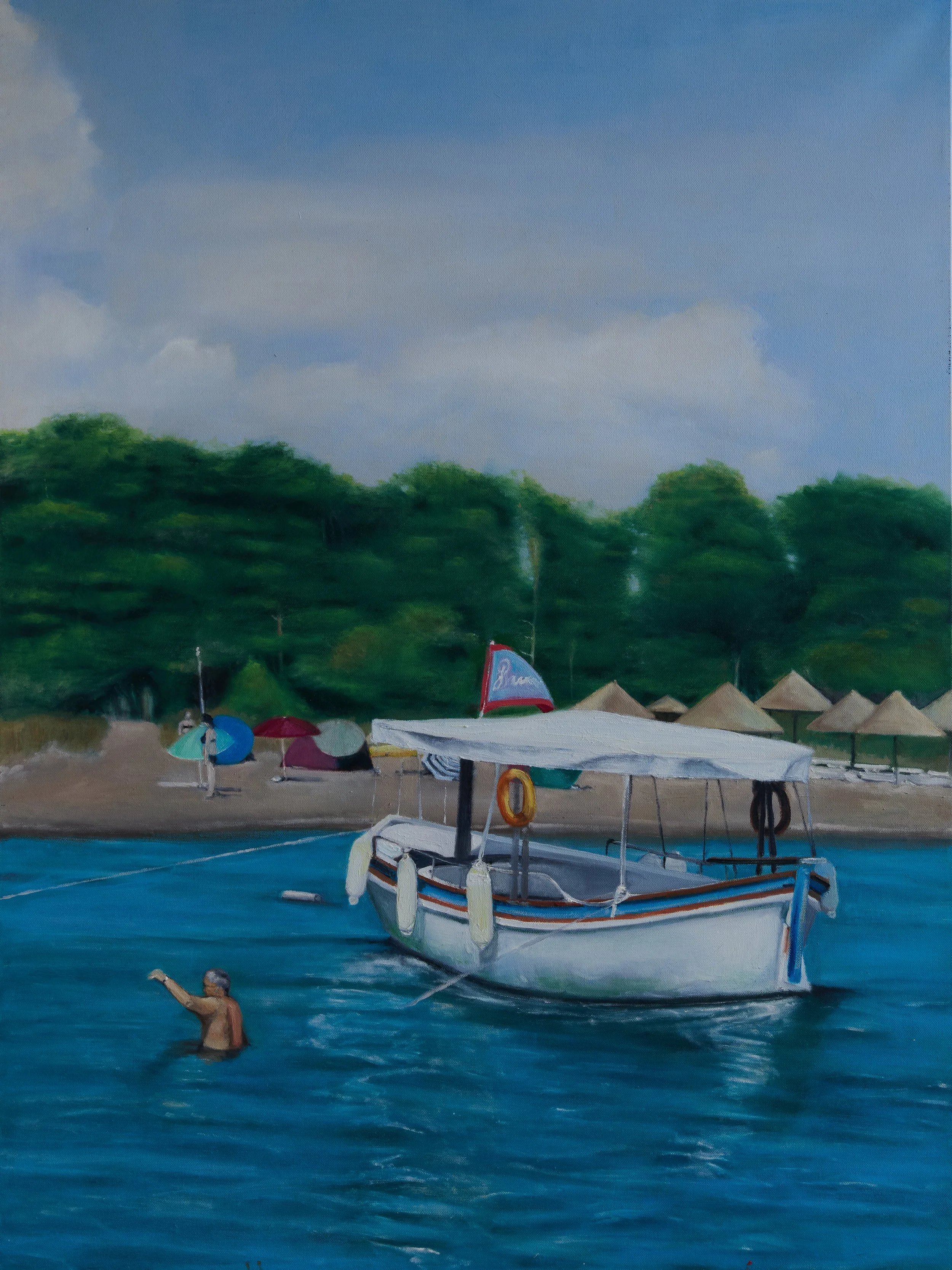 Ulcinj Montengro - 2024, 40 x 30 Oil on canvas