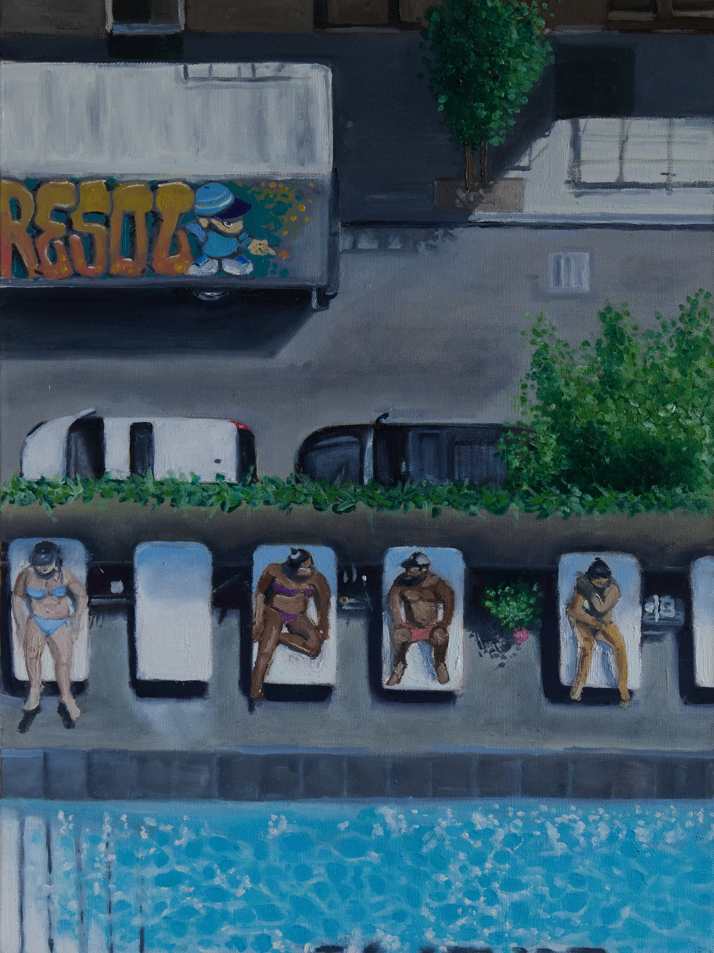 Summer in the city - 2024, 18 x 24 Oil on canvas