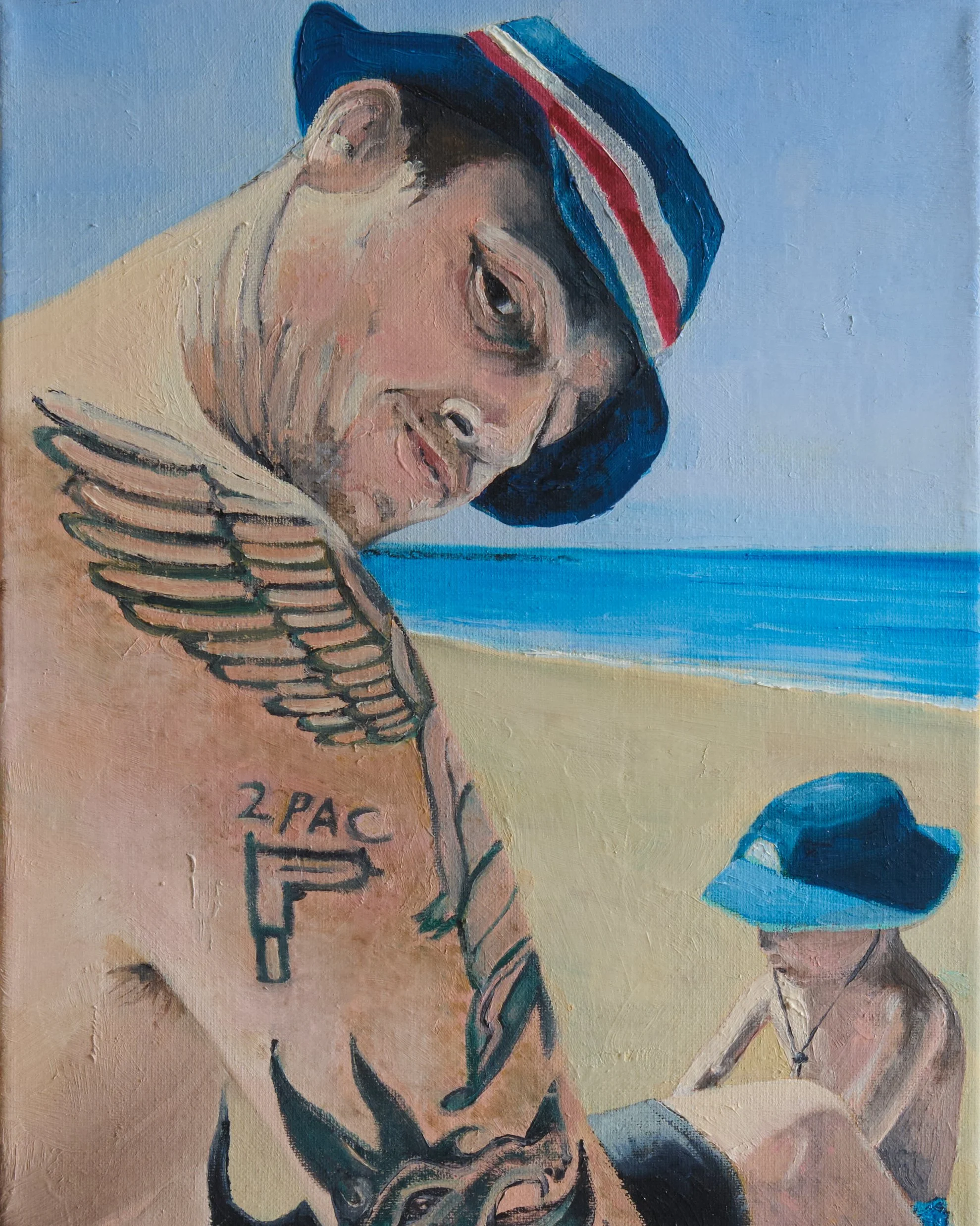 Picture me rolling - 2024, 11 x 14 Oil on canvas
