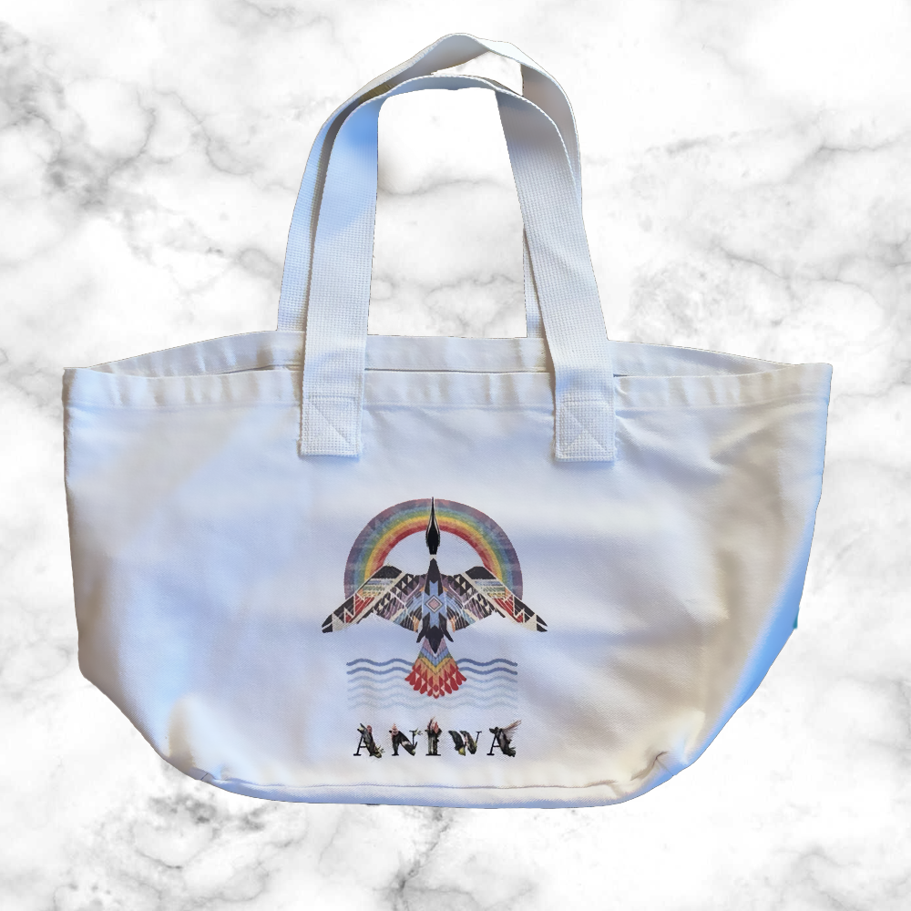Large White Tote Bag