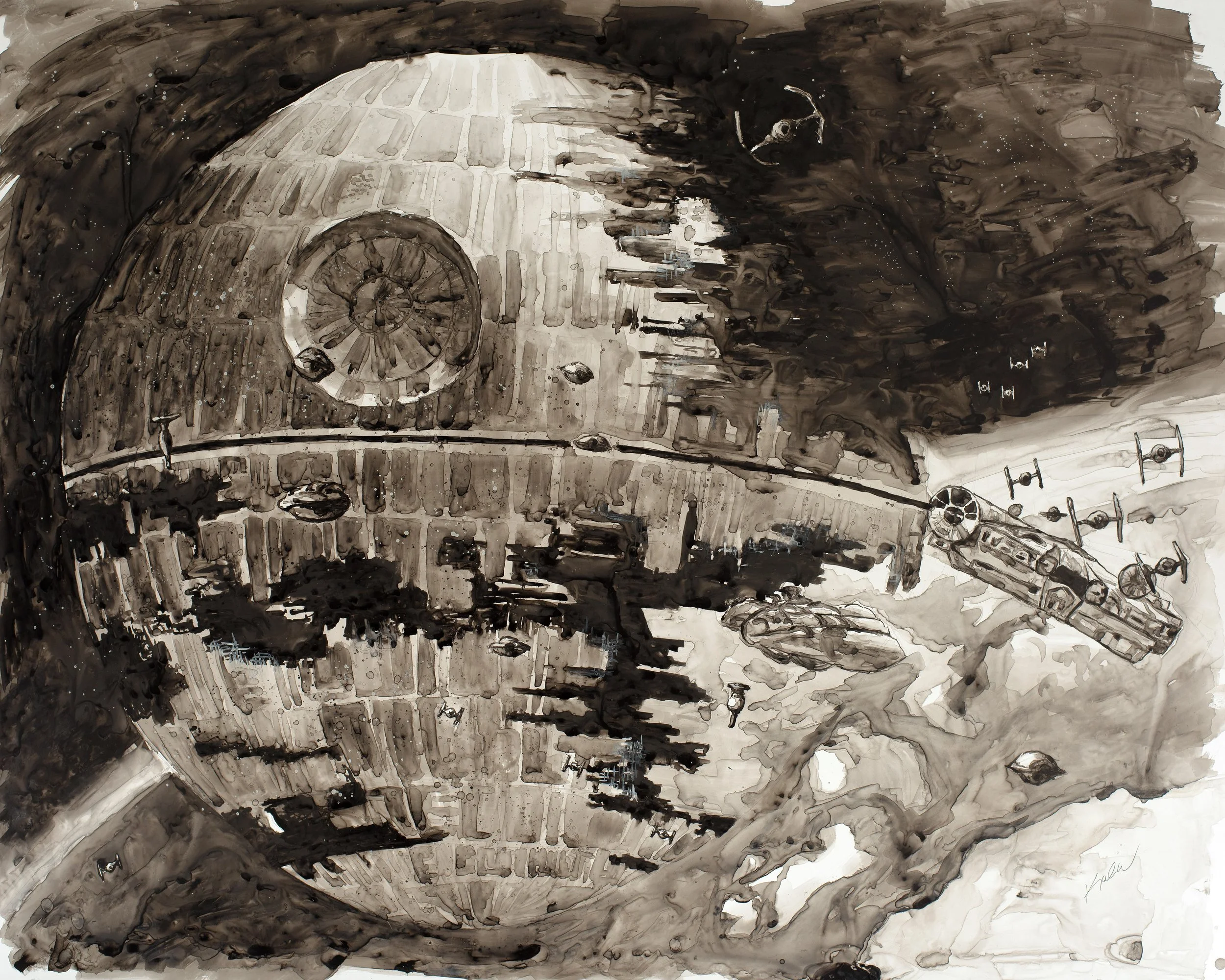 Death Star II Painting