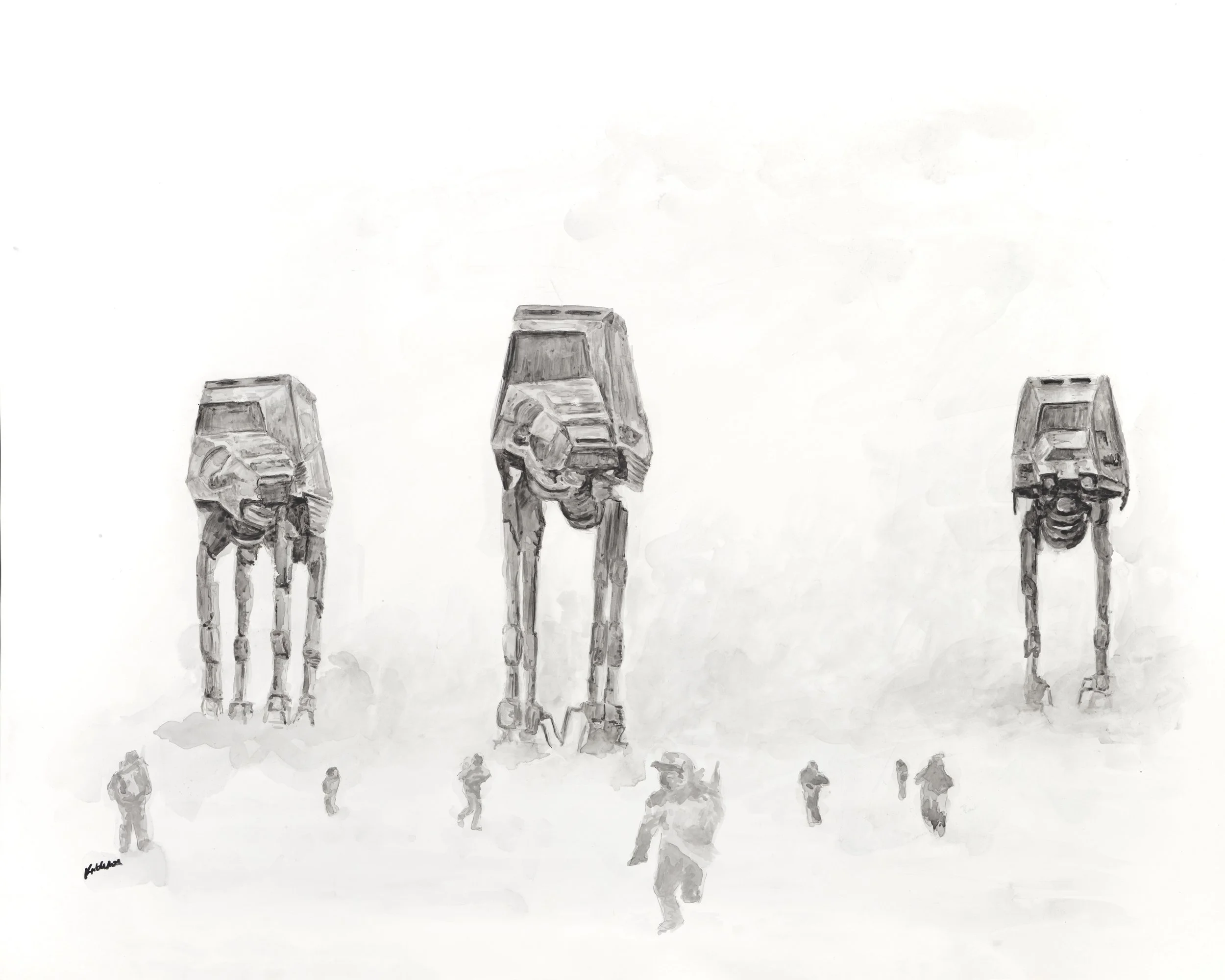 Battle of Hoth Painting