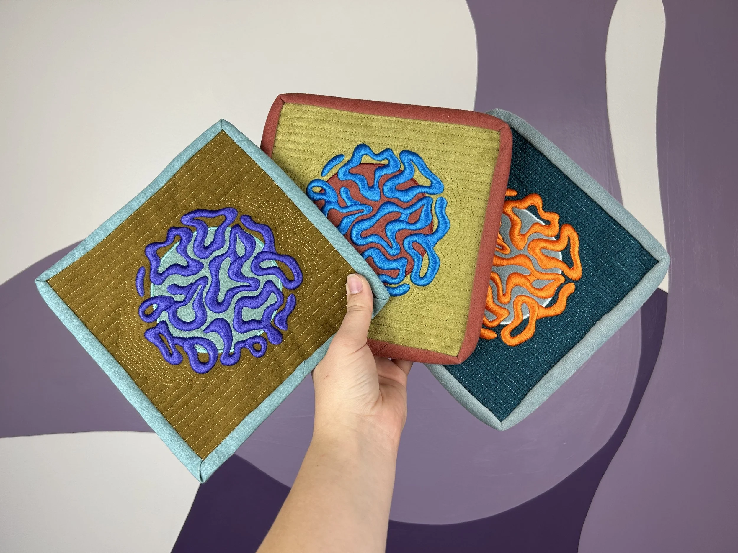 circle blob quilts group set of three trio.jpg