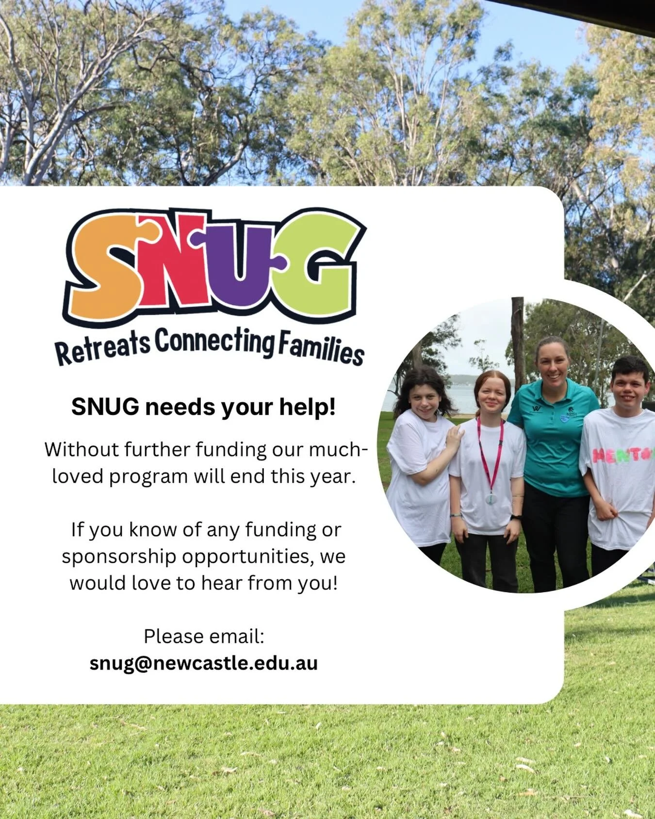 For 18 years, SNUG has provided hundreds of families with children with rare diseases a place to connect and be themselves. 

Sadly, our funding situation has now changed. Without further funding, 2026 will be the last year we are able to run the SNU