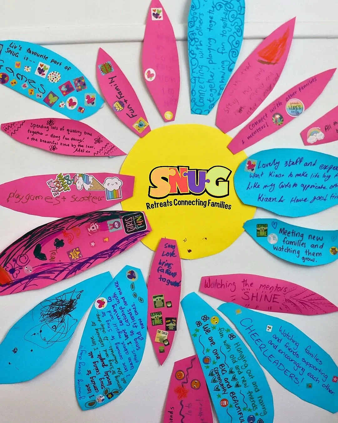 Our favourite things about SNUG retreats ✨🌼

&bull; Games 🎲
&bull; Scooters 🛴
&bull; Fun + family 💛
&bull; Connecting with parents &amp; mentors 🤝
&bull; Meeting new families 🌟
&bull; Watching the mentors shine ✨
&bull; Lovely staff &amp; exper