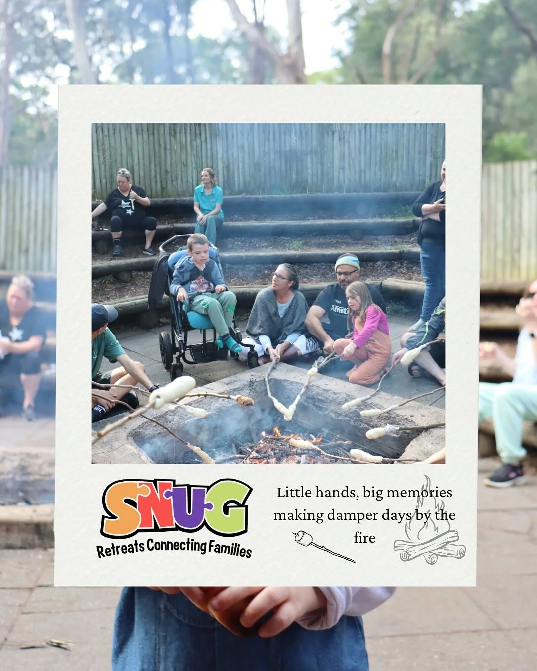 Fire, flour and family time 💛🥖🔥🧑&zwj;🧑&zwj;🧒&zwj;🧒

#rarecondition #childhoodillness #raredisease 
#resilientcommunities #rarewarrior  #SNUGRetreats
 #TheSNUGProgram #snugmentoring #newcastlensw