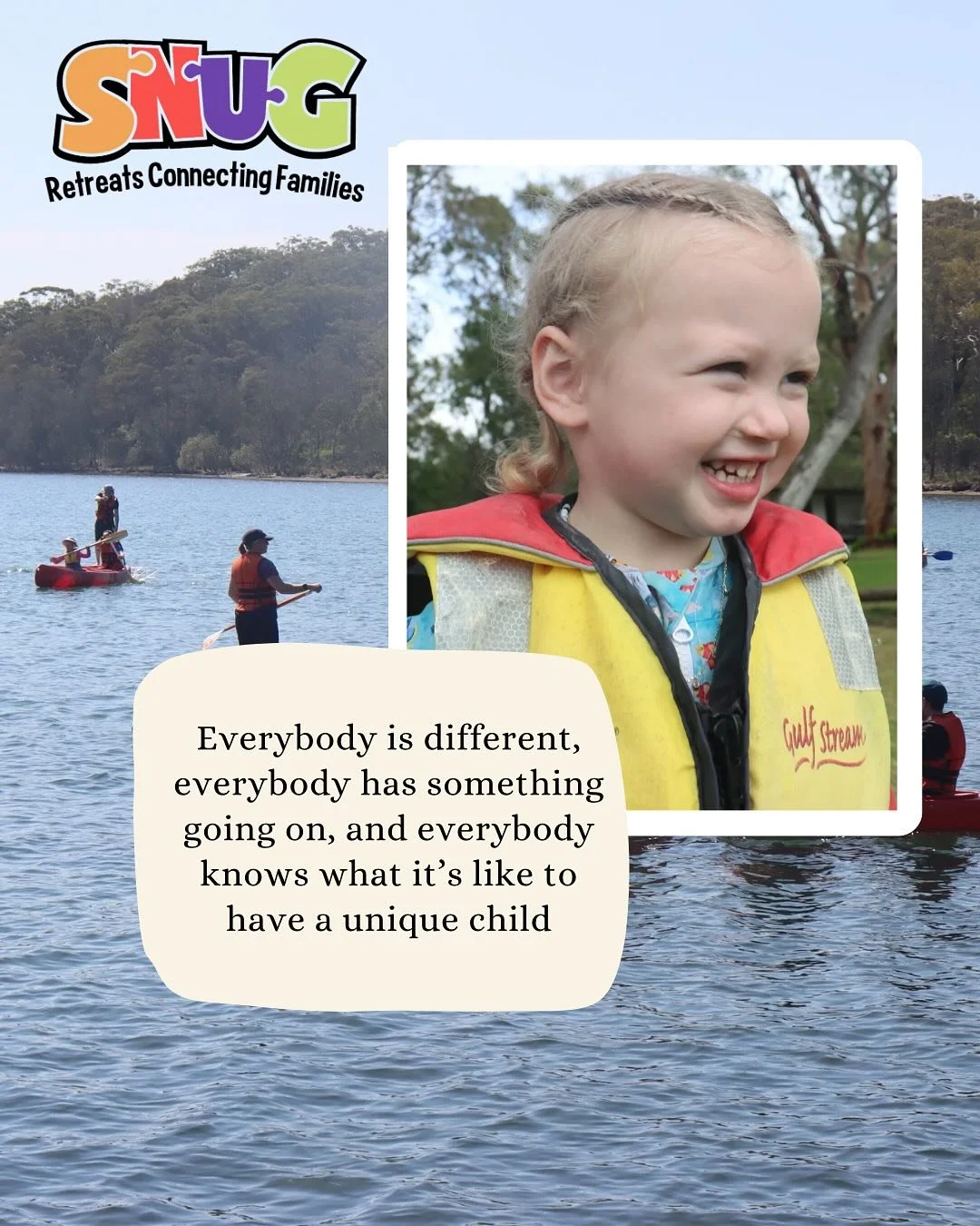 Everyone&rsquo;s got something going on, and that&rsquo;s exactly what makes SNUG feel like home. A place where different is normal, and we wouldn&rsquo;t have it any other way. 💛

#rarecondition #childhoodillness
#resilientcommunities #rarewarrior 