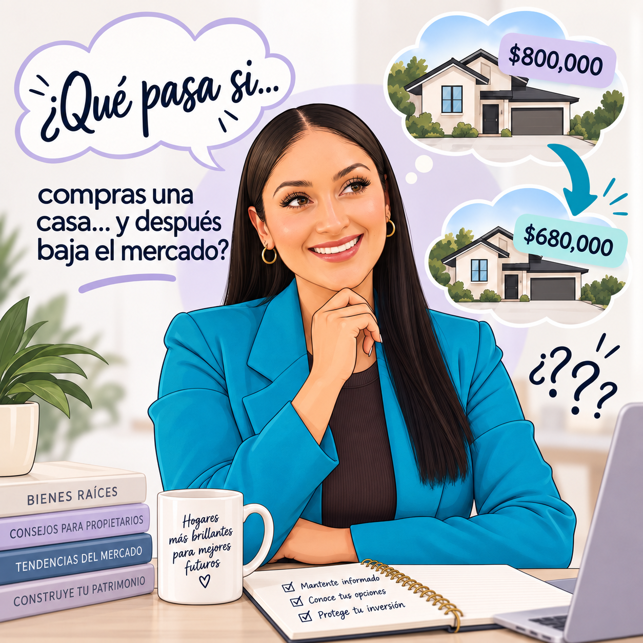 Qué pasa si compras una casa… y después baja el mercado?