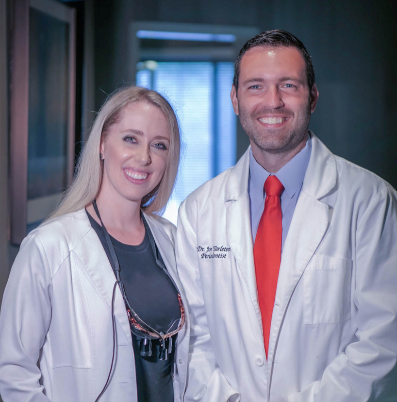 Dr. Elisabeth Easley and Dr. Jon Tarleton smiling