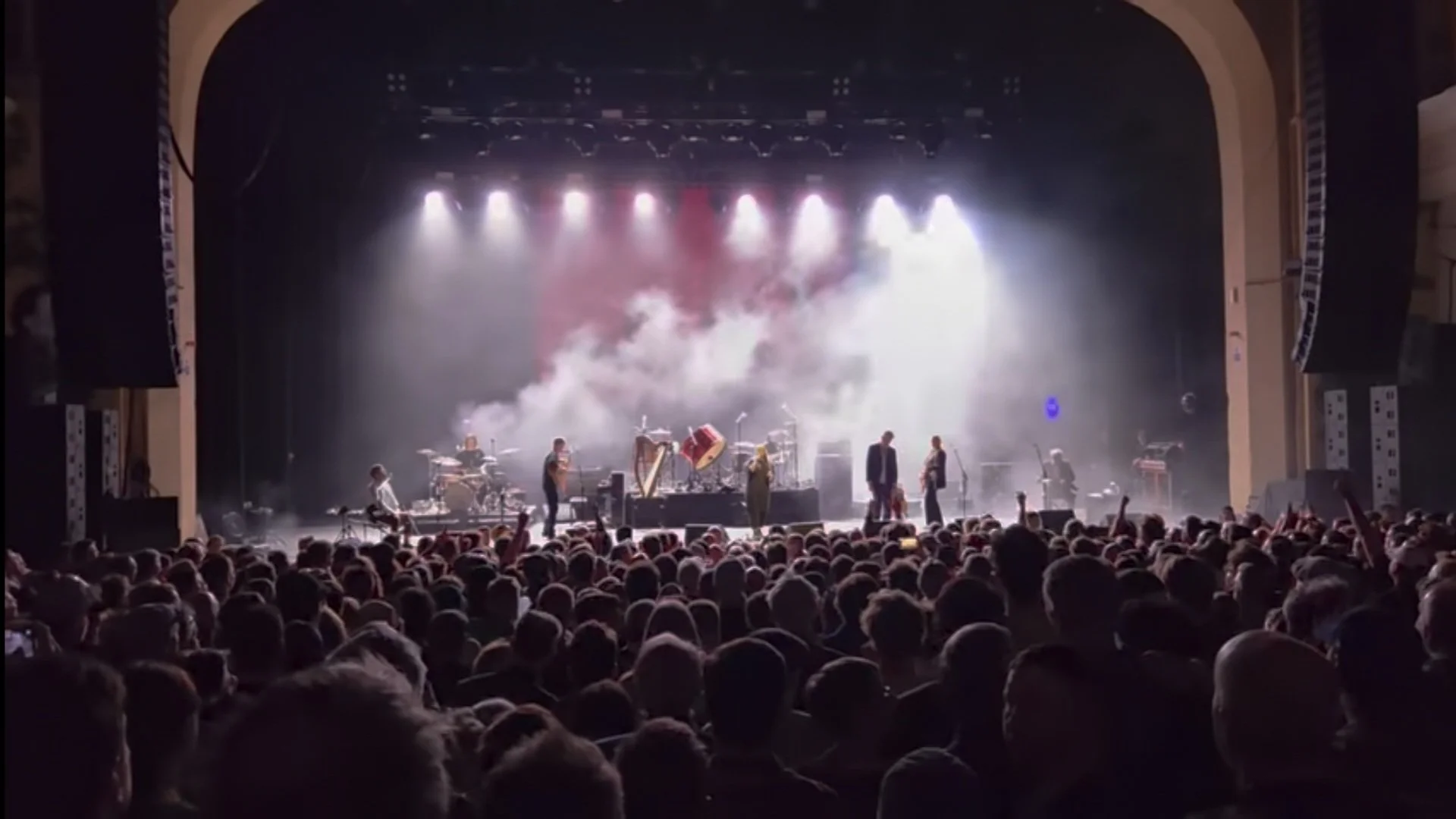 Stick in the Wheel playing alongside the Pogues at Brixton 02 Academy, 2025.