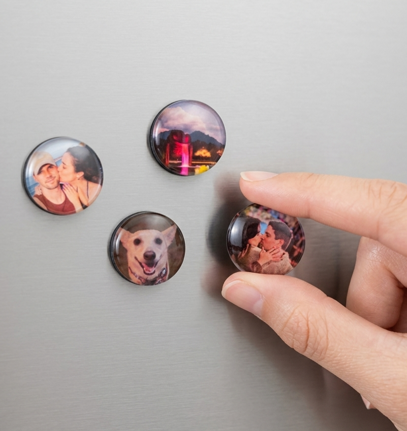 Imanes con fotografías personalizadas de 2.5 cm