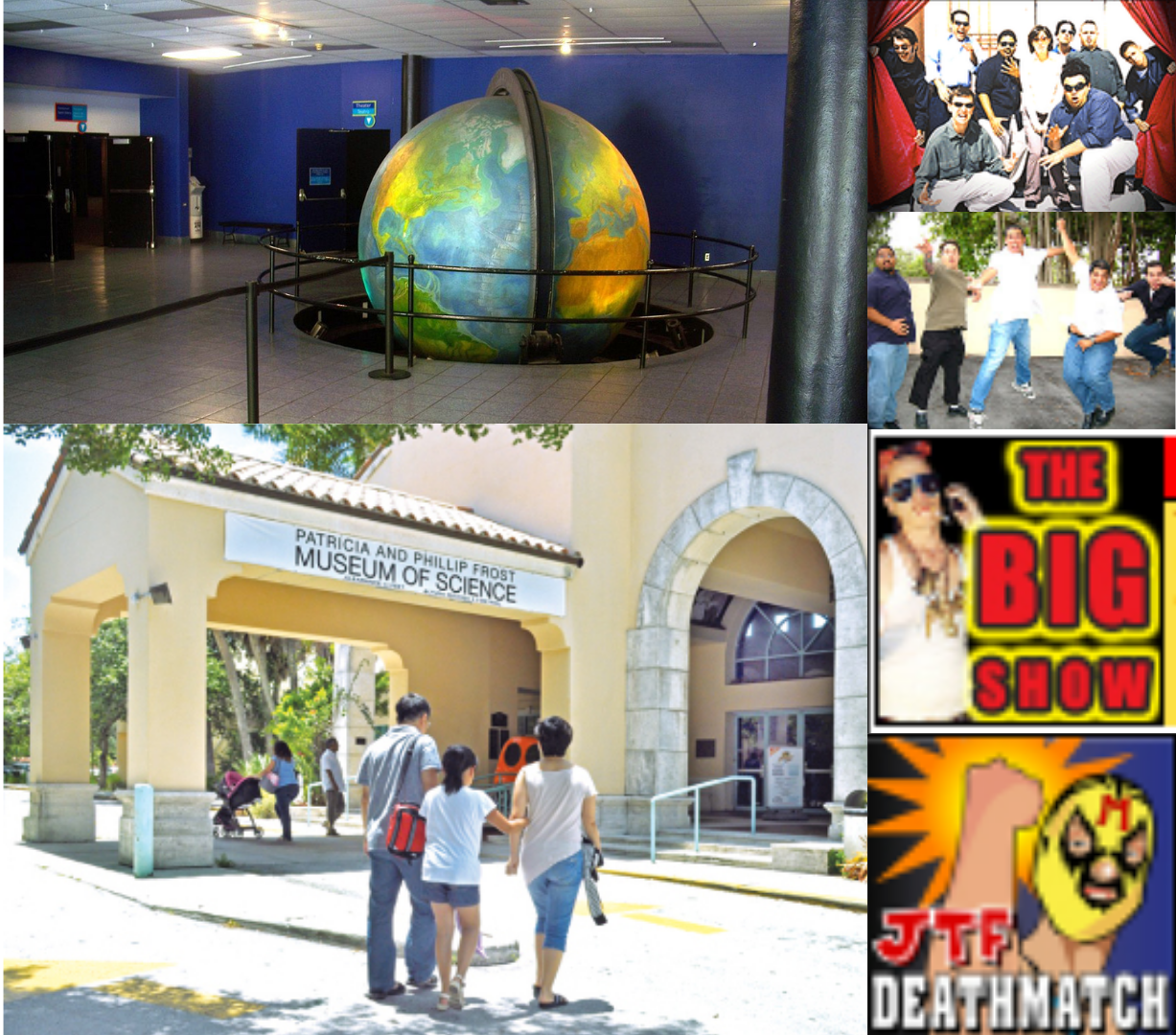 2003 - 2007  In May of 2003, Just The Funny moved to the Miami Science Museum, where they performed for 4 years, until December of 2007. During the run they created new shows and improv formats, and hosted four editions of the Miami Improv Festival, 