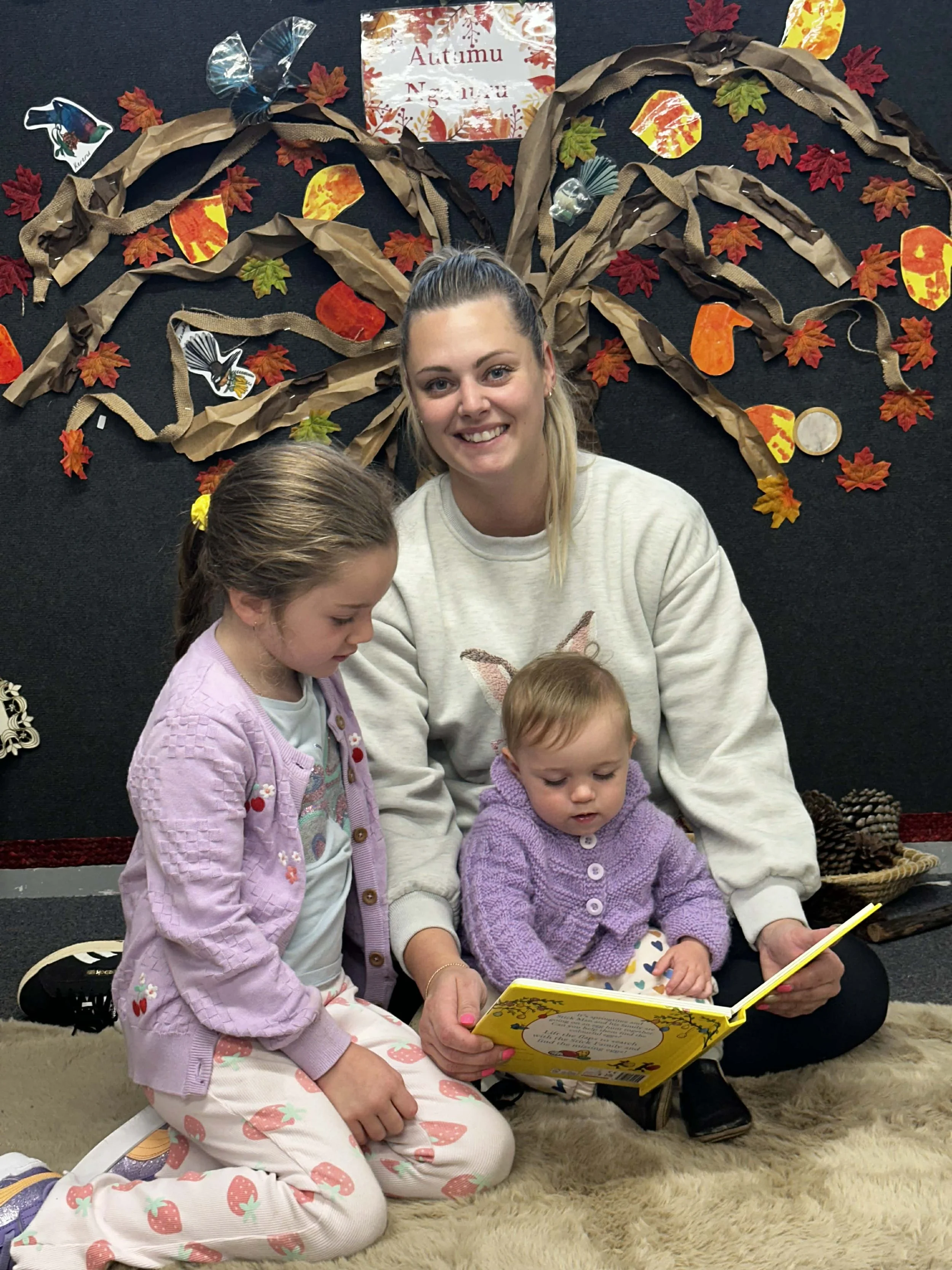Early childhood teacher at Country Wonders childcare centre supporting children in Loburn near Rangiora