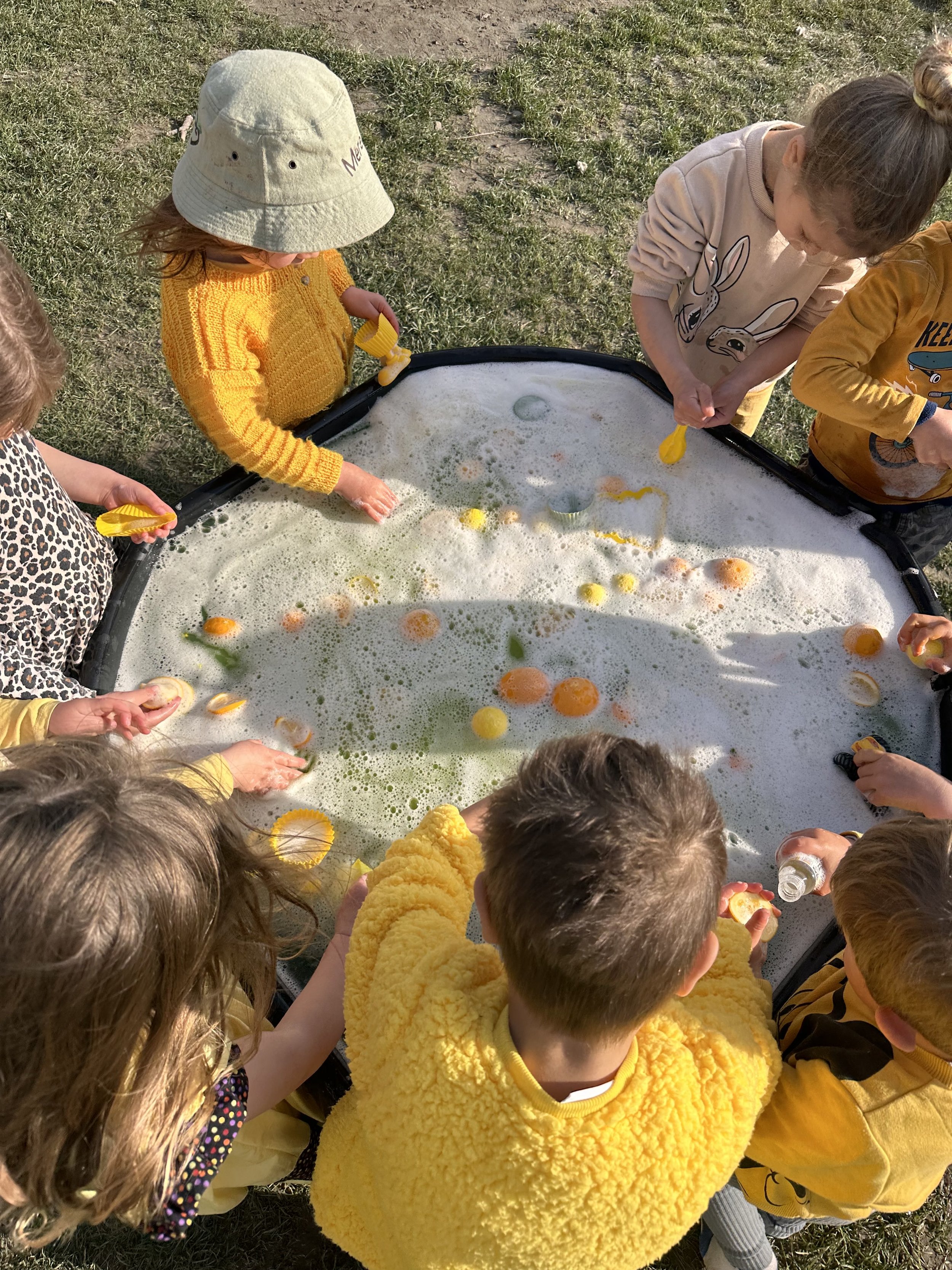 Outdoor water play for preschool children at Country Wonders childcare centre near Rangiora