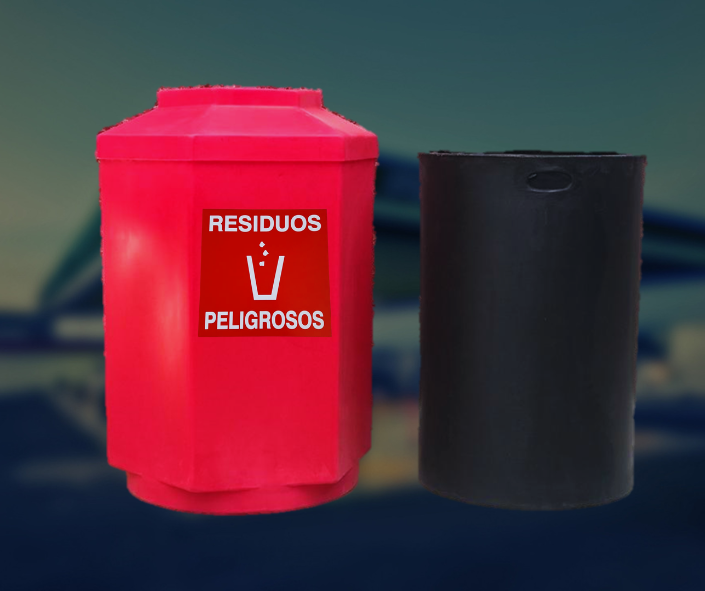 CUBIERTA HEXAGONAL ROJA