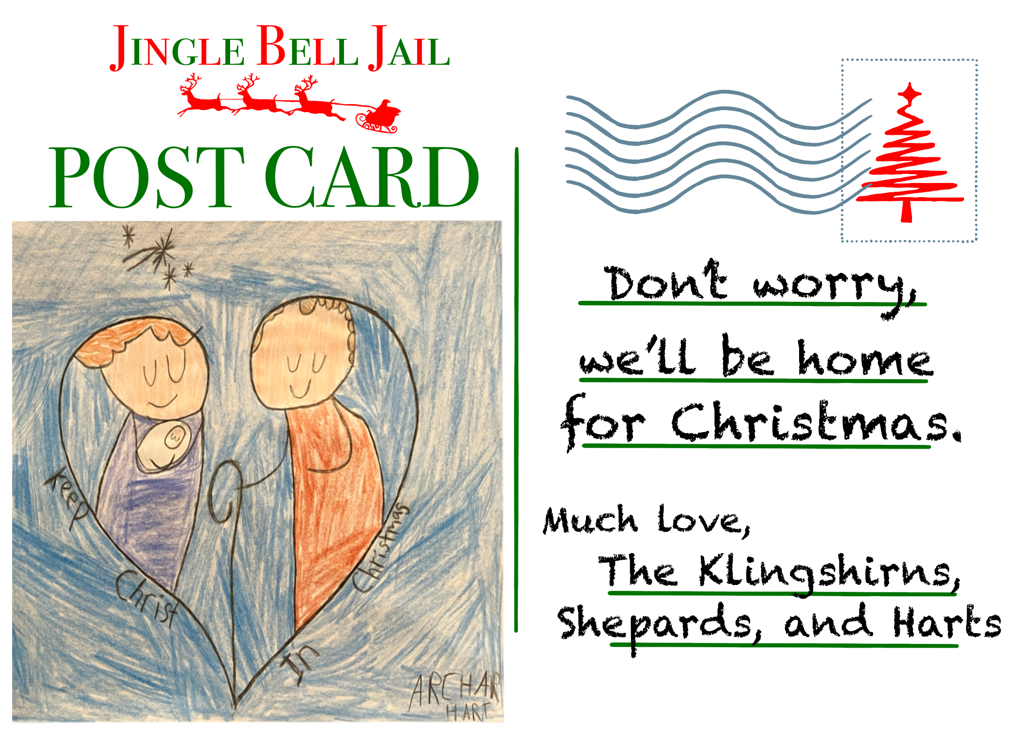 Family Christmas Card Back