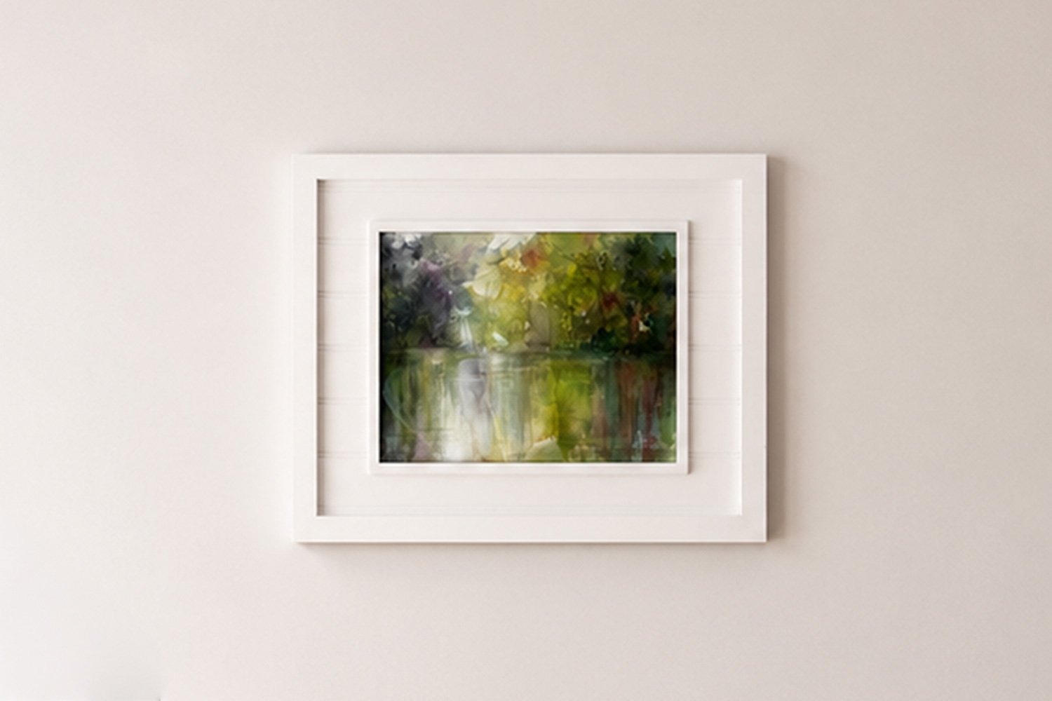 Reflections 3 — 12 in x 16 in, 18 in x 22 in framed