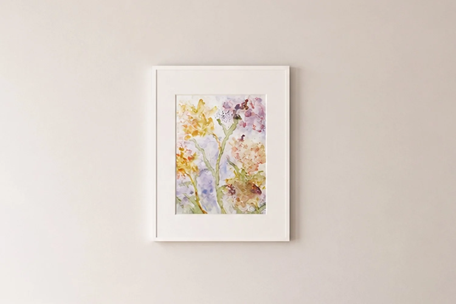 Yupo Dream — Watercolour on yupo paper, 9 in x 11 in w/o mat, 11 in x 14 in with mat