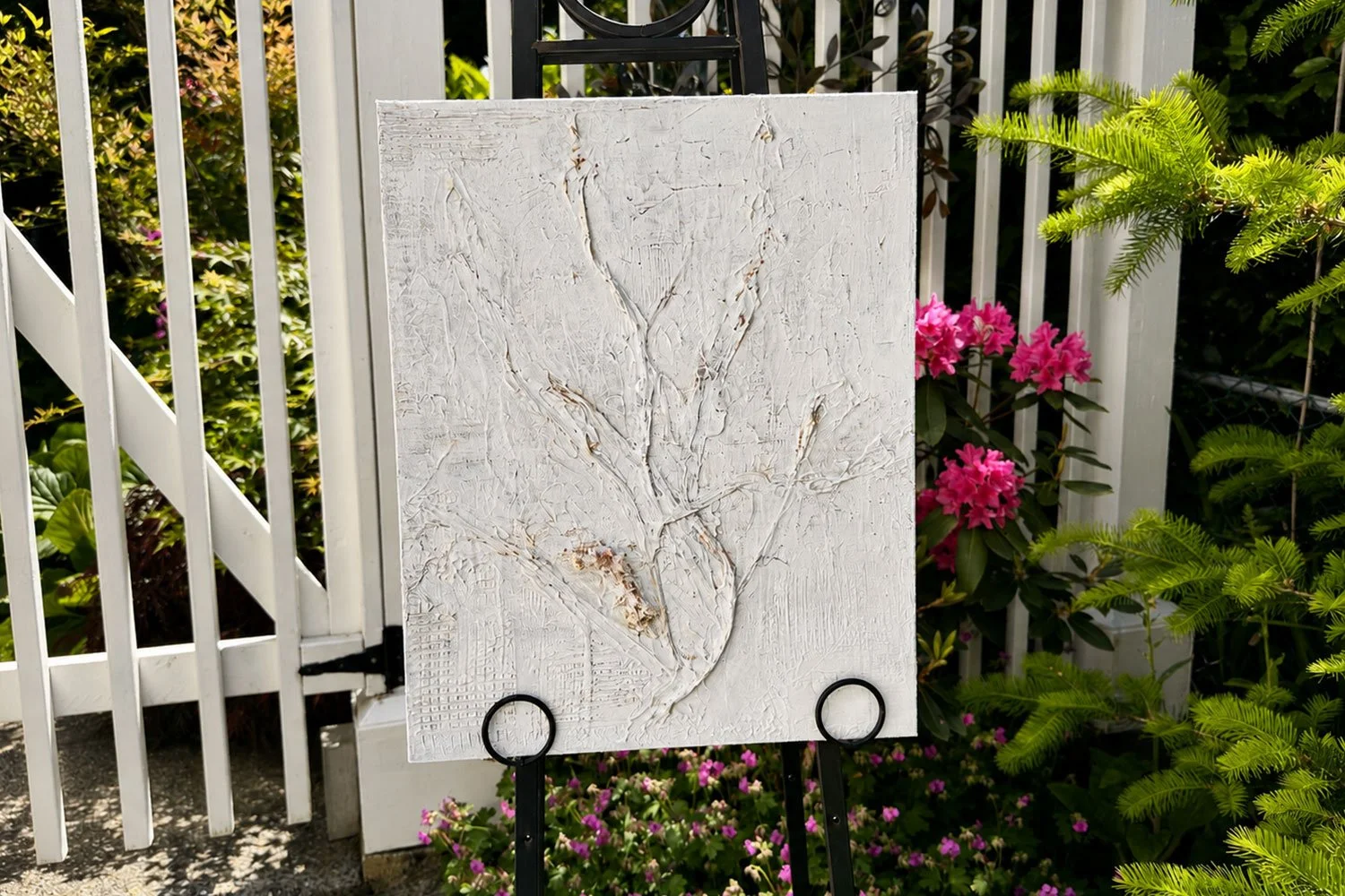 Organic Muse 2 — Mixed media acrylic on canvas, 16 in x 20 in