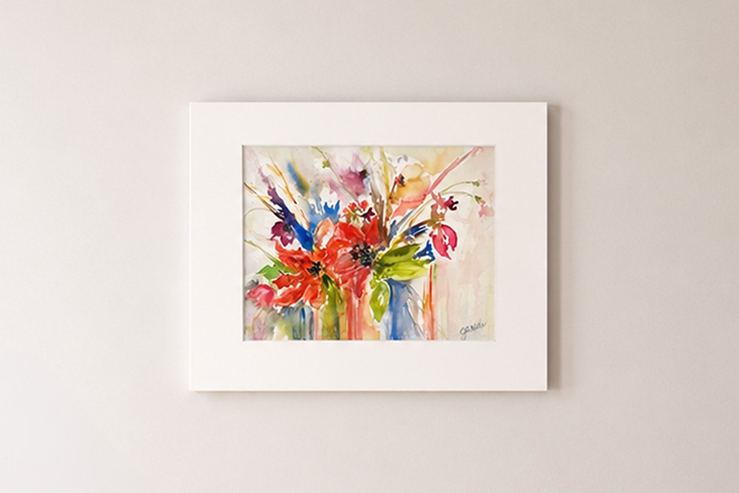 Spring Surprise — Watercolour, 12 in x 14 in w/o mat, 16 in x 20 in with mat