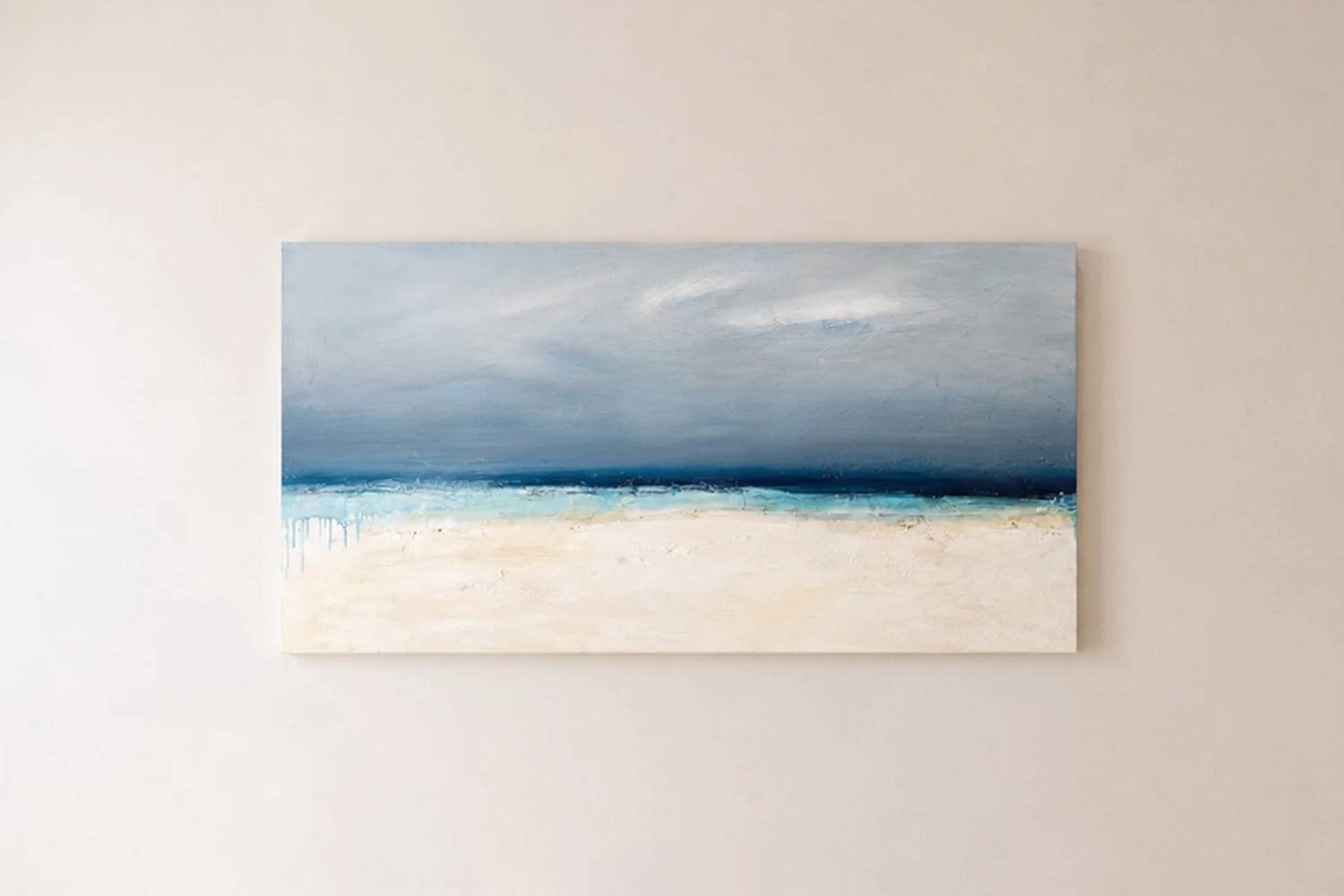Tofino Serenity — Mixed media acrylic on canvas, 30 in x 60 in